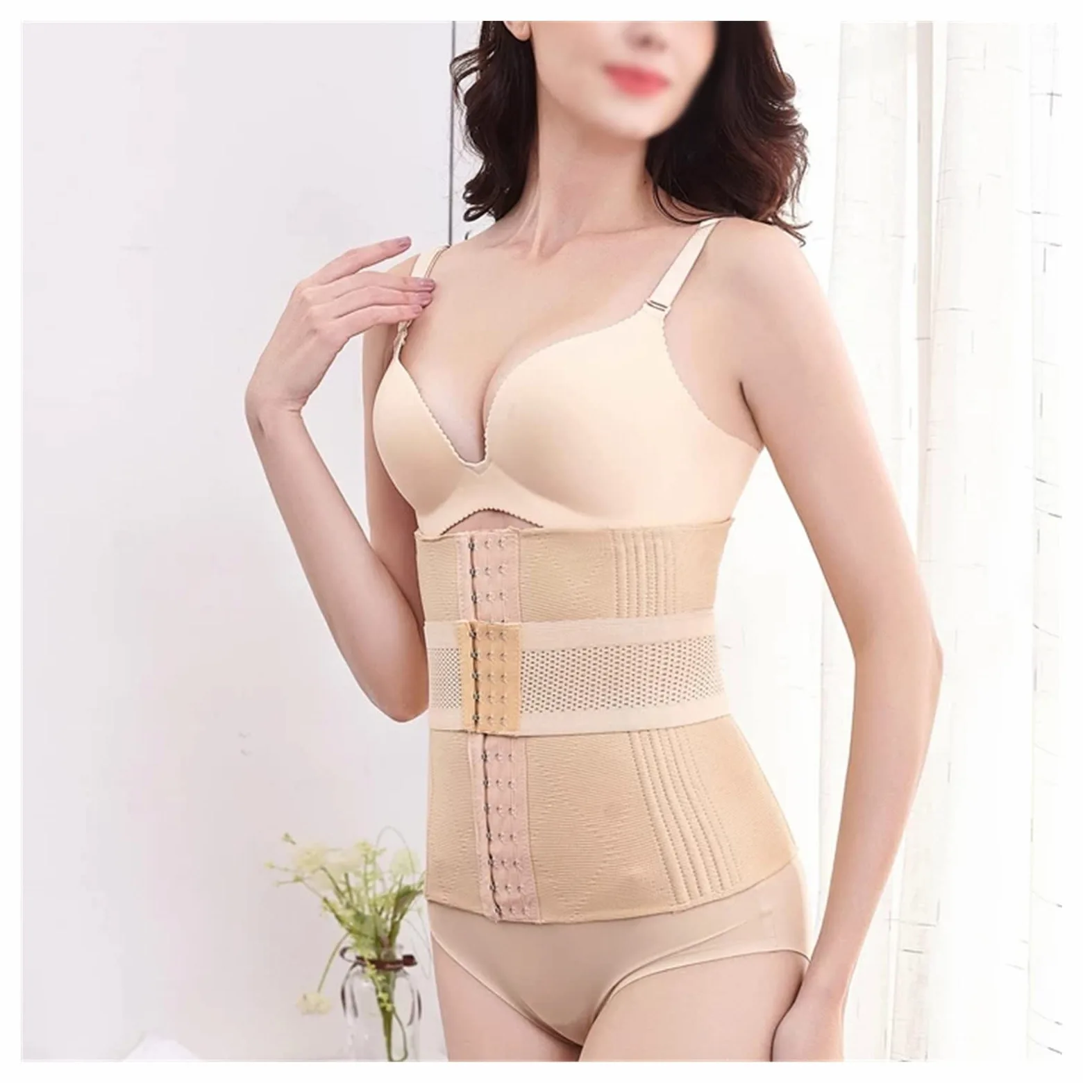 Kobiety Body Shaper Gorset wyszczuplający Bezszwowy pas Pasy Trener Mocna kontrola Pas wyszczuplający w talii Bielizna Brzuch