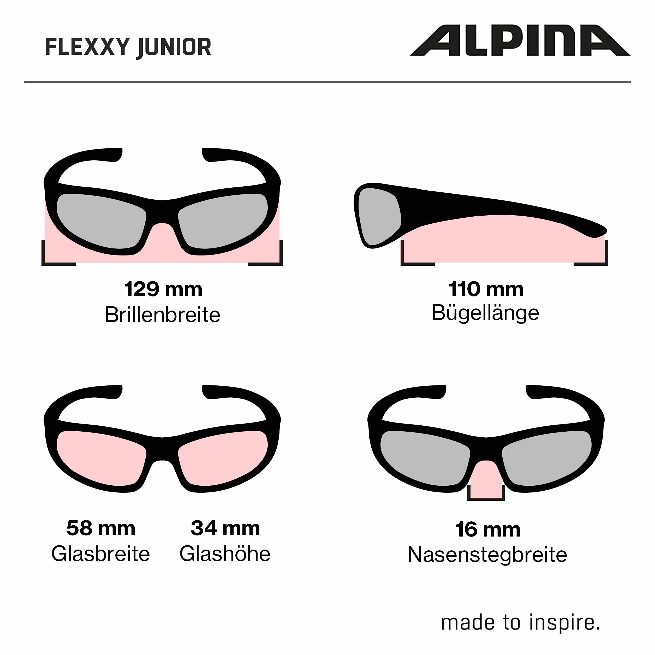 ALPINA Unisex - Dzieci, FLEXXY JUNIOR Okulary przeciwsłoneczne, neon green-blue gloss/black, One Size