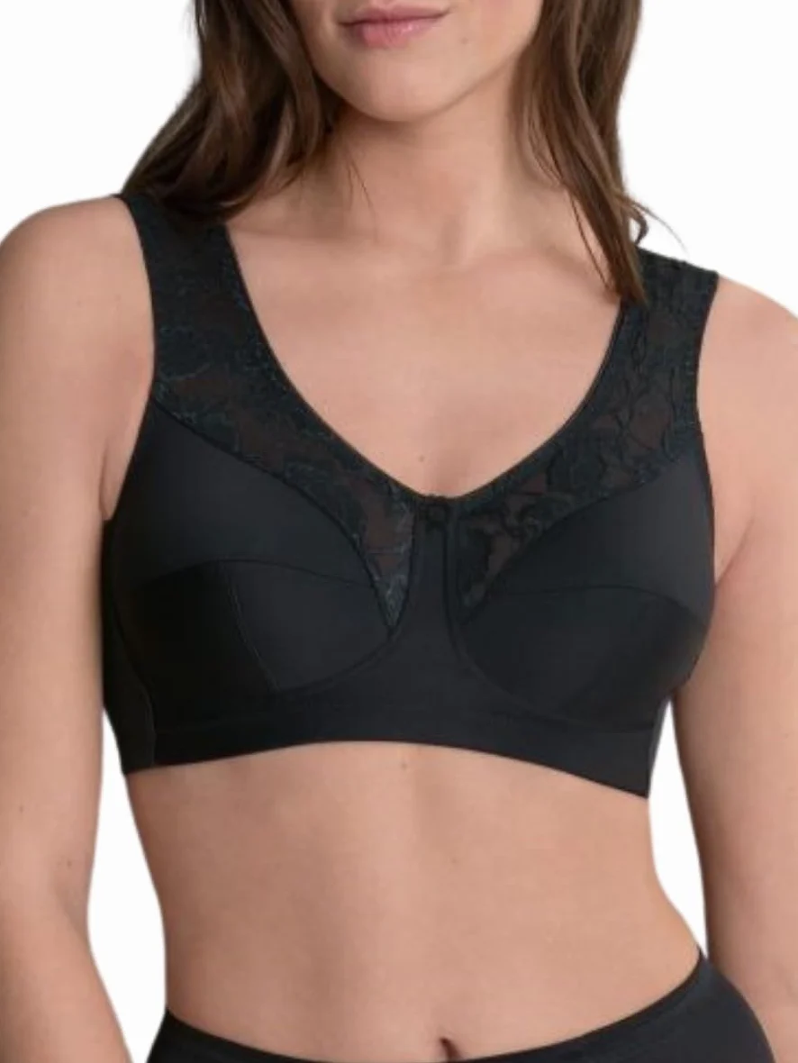 Anita Damski biustonosz Comfort Entlastungs-bh MicroEnergen, Czarny, 95D