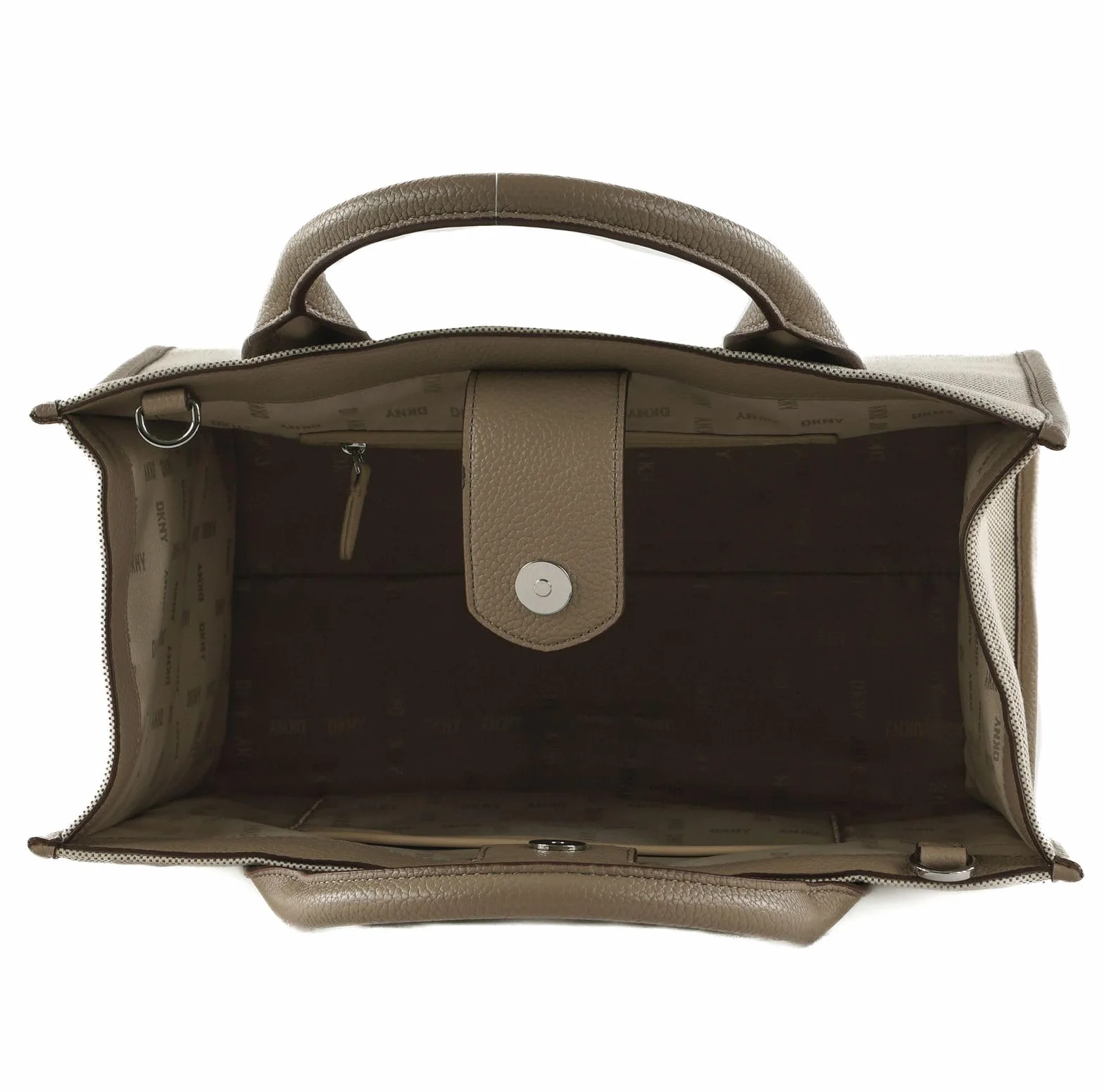 DKNY Women's Carol Medium Book Tote, Natural Multi, Natural Multi