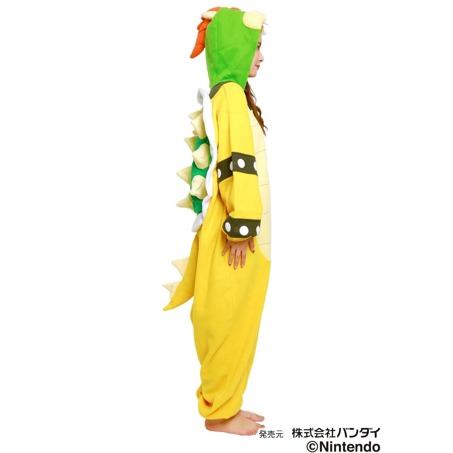 SAZAC Super Mario Bros - Jednoczęściowy kombinezon na Halloween (Bowser), Brązowy, Adult One Size Fits All
