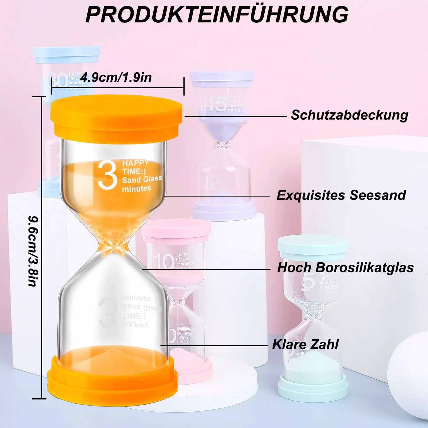 Klepsydra dla dzieci, timer kuchenny, funkcja klepsydry, wizualny timer dziecięcy, zegarek kuchenny, zegar 3/5/10/30 minut..