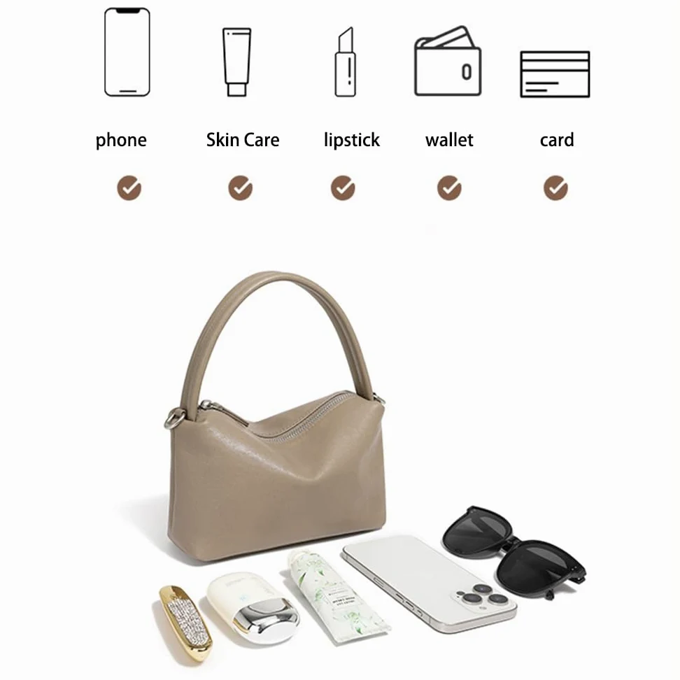 Premium Poczucie wypoczynku Uniwersalna Mała Poduszka Torba Retro Commuter Chain Damska Torebka Crossbody, kawa, Plecak na co dzień