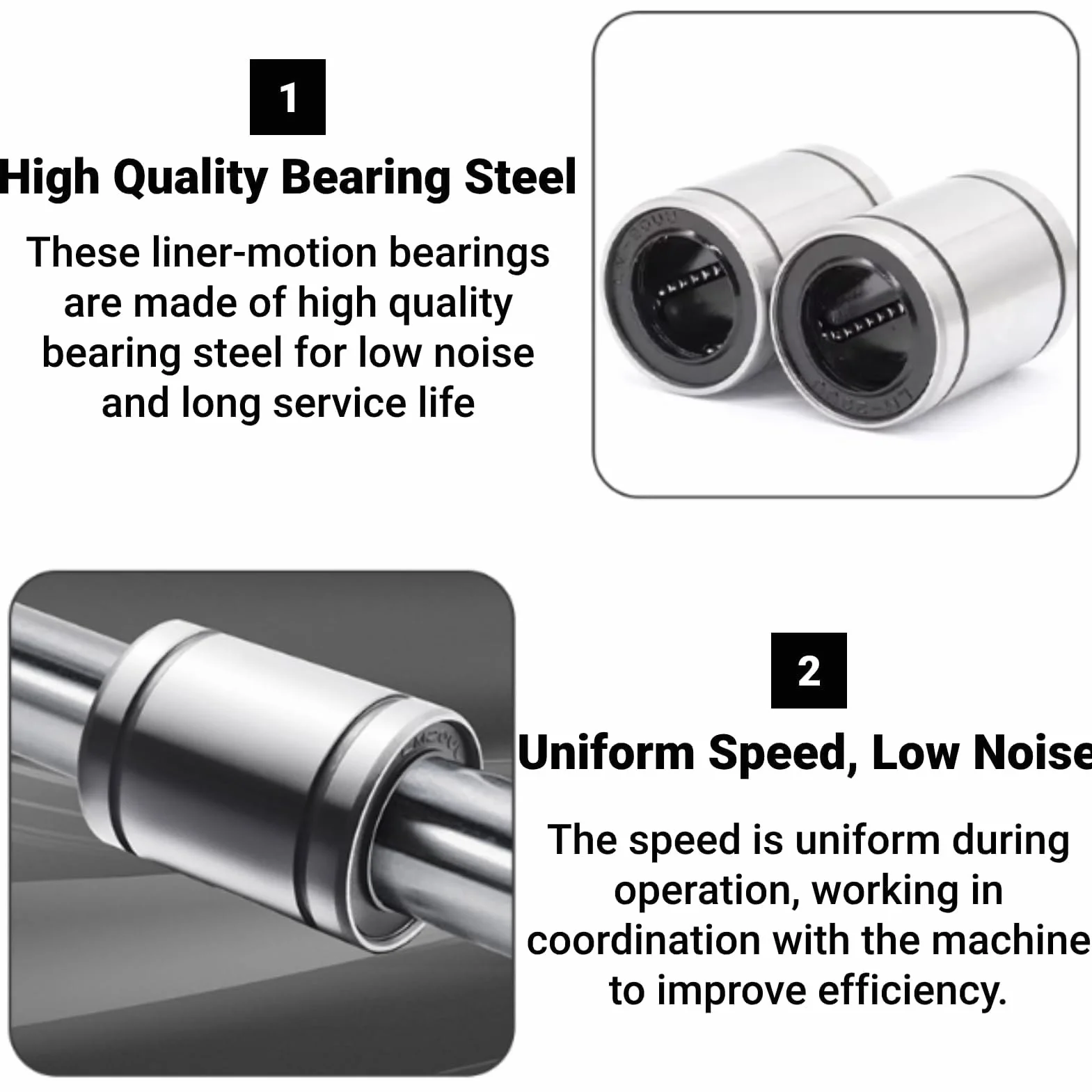 10 Sztuk Lm8uu Podwójne Liniowe Lm8uu Misumi, łożyska Liniowe łożyska 8mm Uszczelniony Cylinder Ruch Liniowy łożysko do 8mm Pręt 3D Drukarki CNC Części