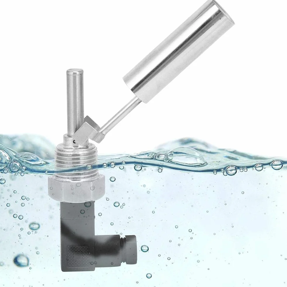 Flüssigkeitsstandsensor, G1/2 "DC0-220V 304 Edelstahl Wasser Flüssigkeitsstandsensor Entenschnabel-Schwimmerschalter, G1/2" Entenschnabel-Schwimmerschalter