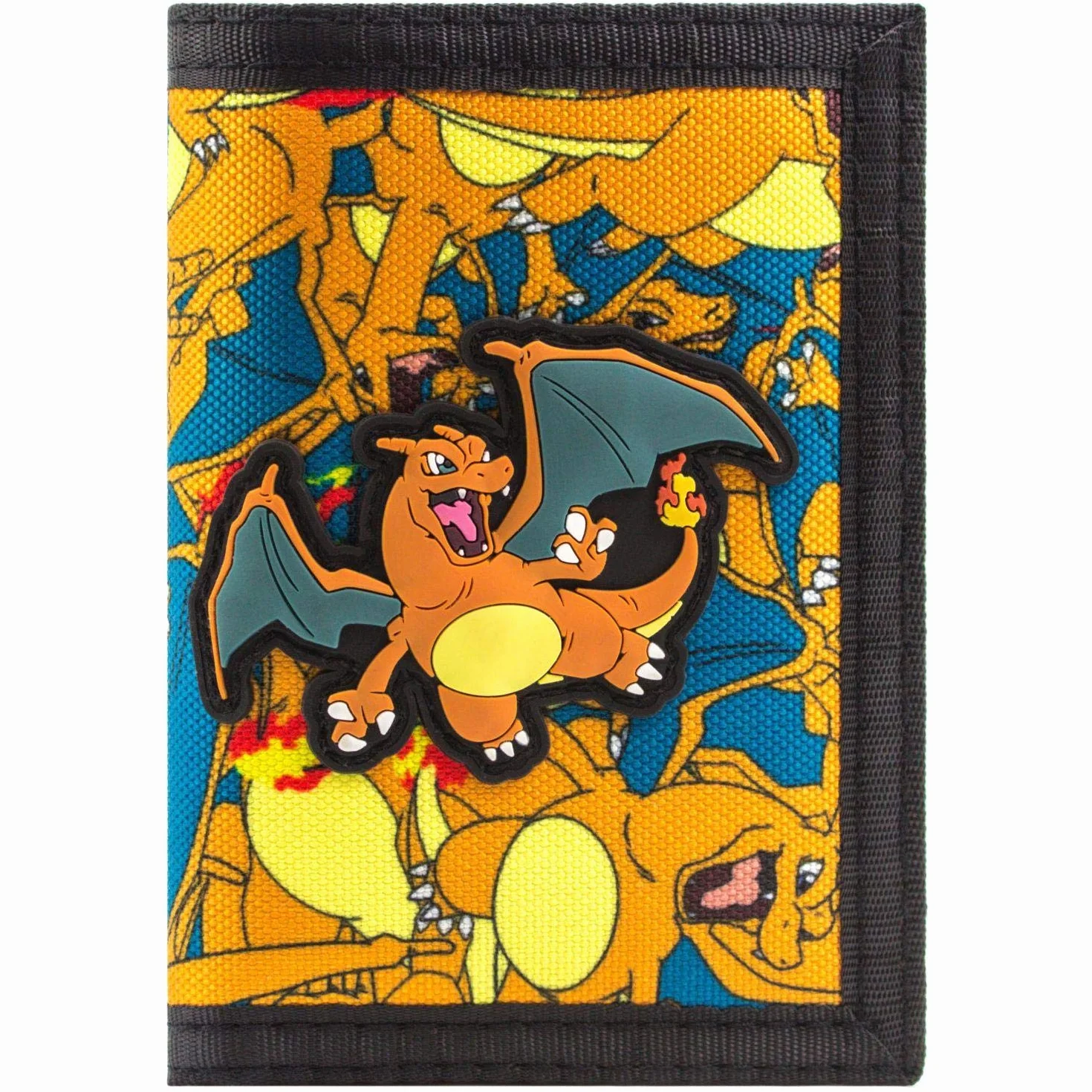Pokemon Charizard No.6 przeciwpożarowe Portfel Portmonetka Pomarańczowy