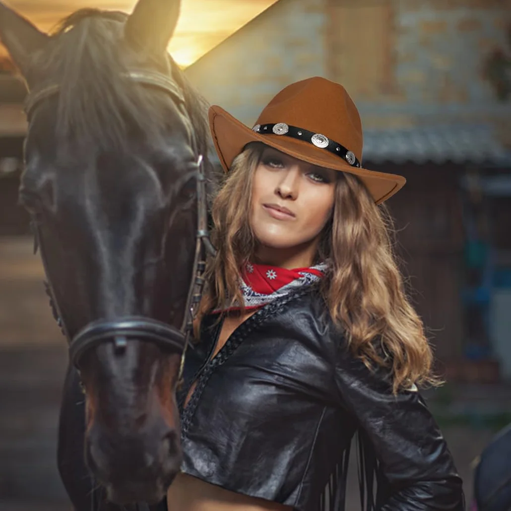 keland Kapelusz kowbojski Western kapelusz westernowy dla dorosłych
