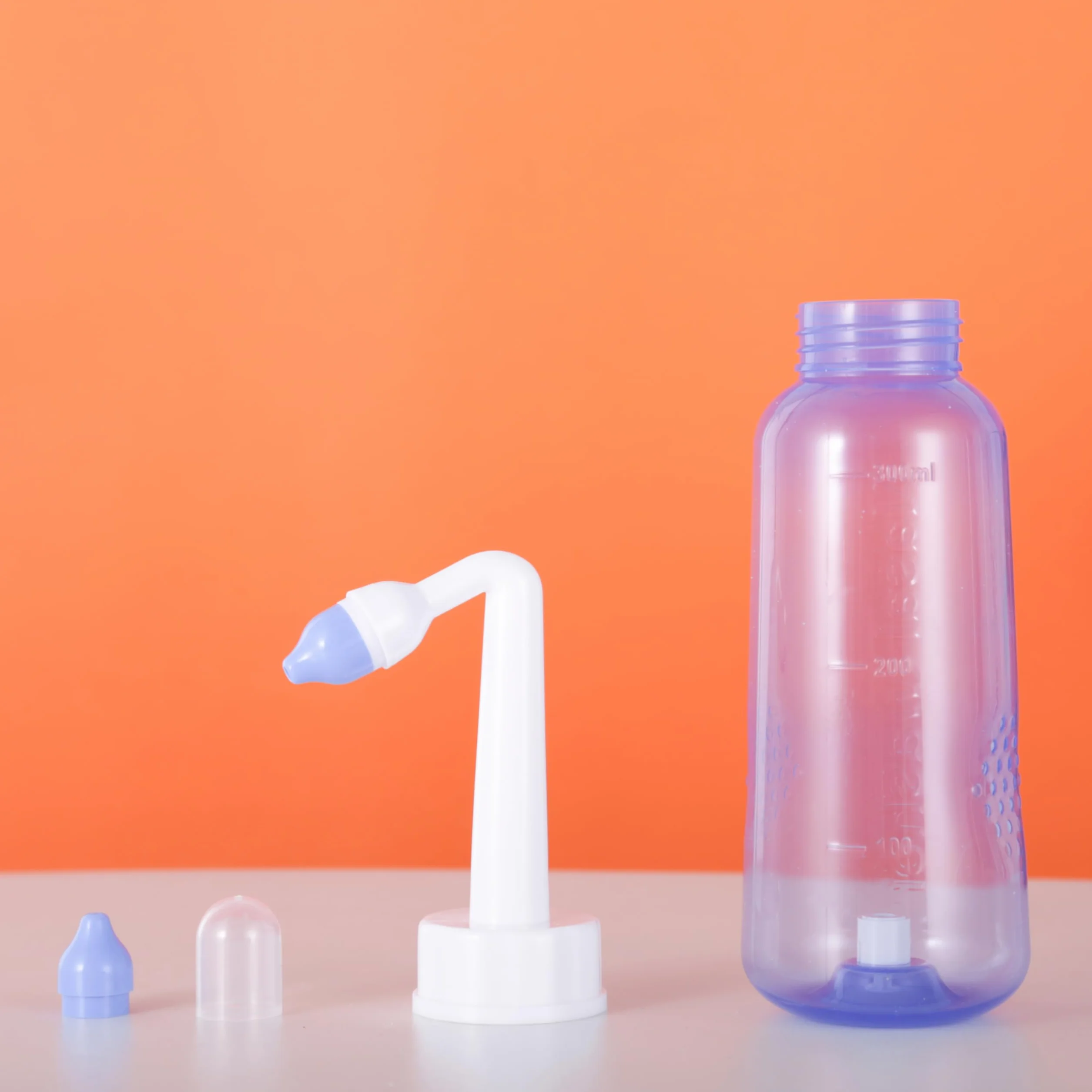 CROING 120 x mieszanka do płukania zatok + 1 x butelka do płukania nosa (300 ml), zestaw saszetek do płukania nosa, sól Neti, nawadnianie nosa, douche do nosa, ulga w zatokach, neti-pot