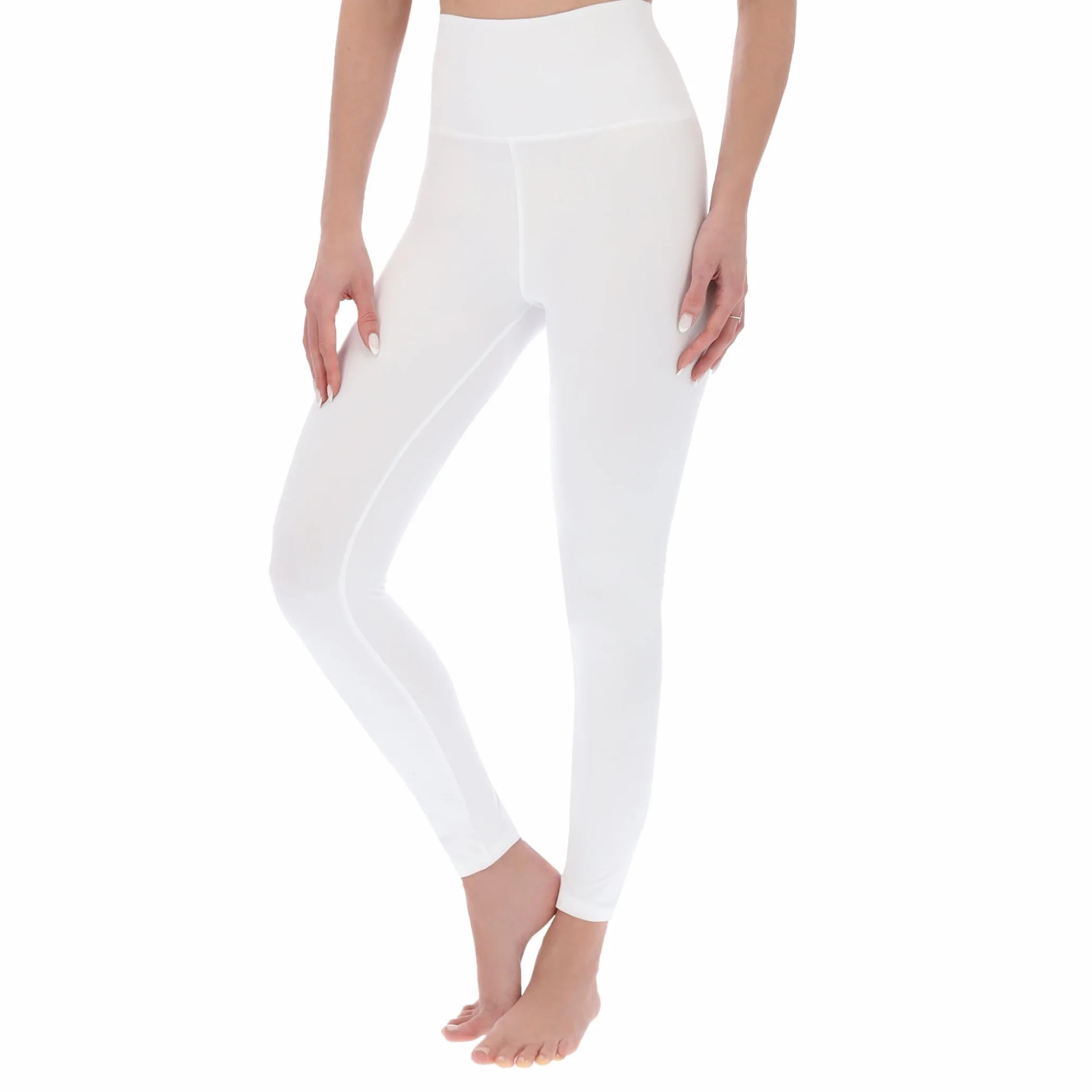 SOFTSAIL Legginsy dla kobiet wysoka talia kontrola brzucha wyszczuplające nieprzezroczyste maślane miękkie oddychające elastyczne damskie rozciąganie siłownia trening joga spodnie