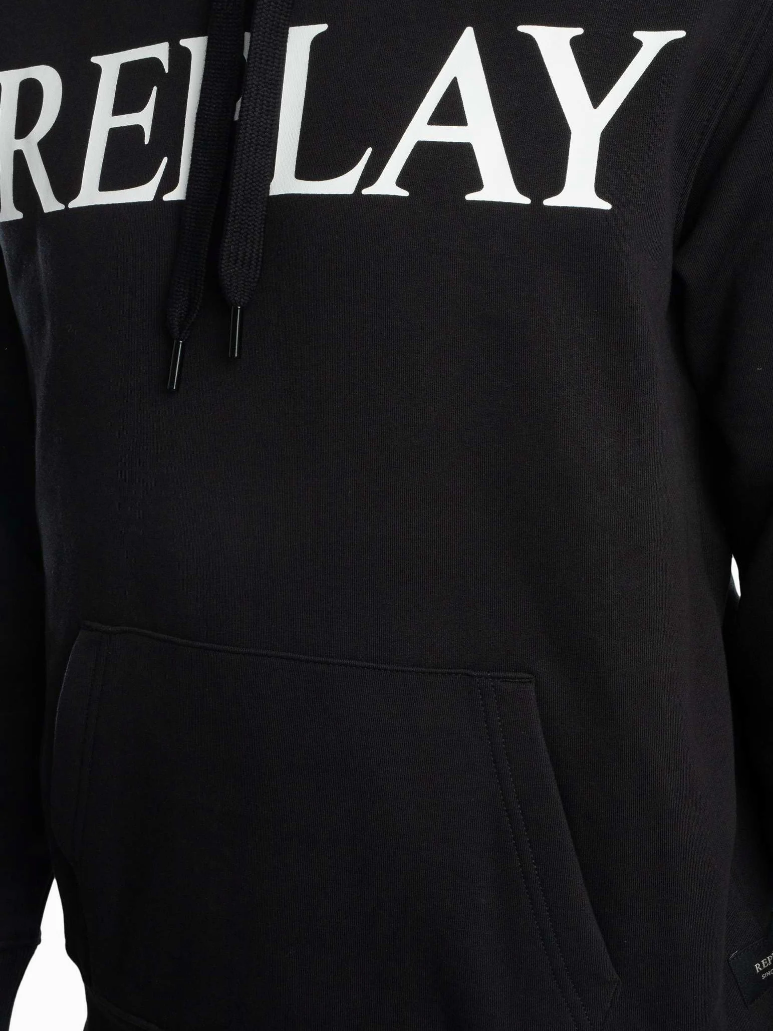 Replay Męska bluza z kapturem Basic, 098 BLACK, XL