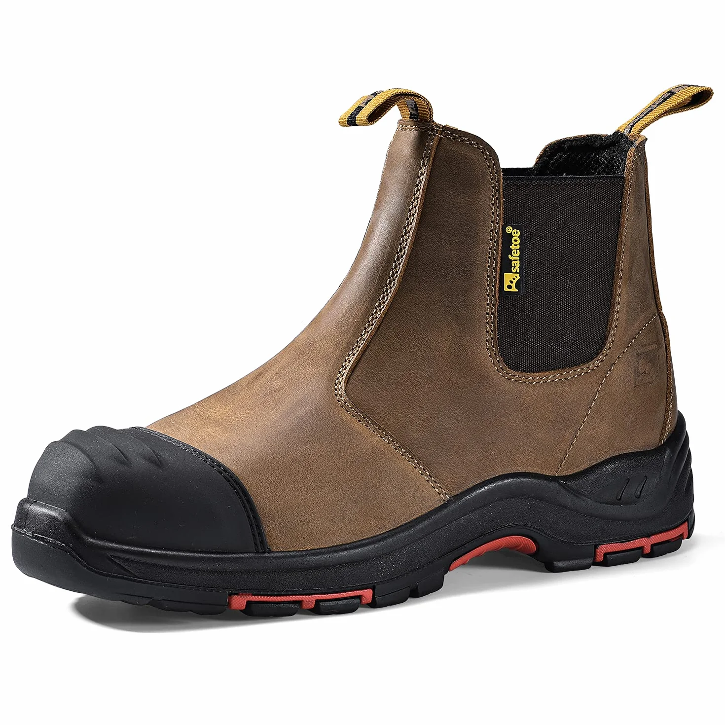SAFEYEAR S3 buty robocze męskie i damskie, M-8025, buty ochronne, wysokie, ESD, wodoszczelna i oddychająca skóra, lekka i wygodna wkładka, stalowe noski S1P i stalowa płyta
