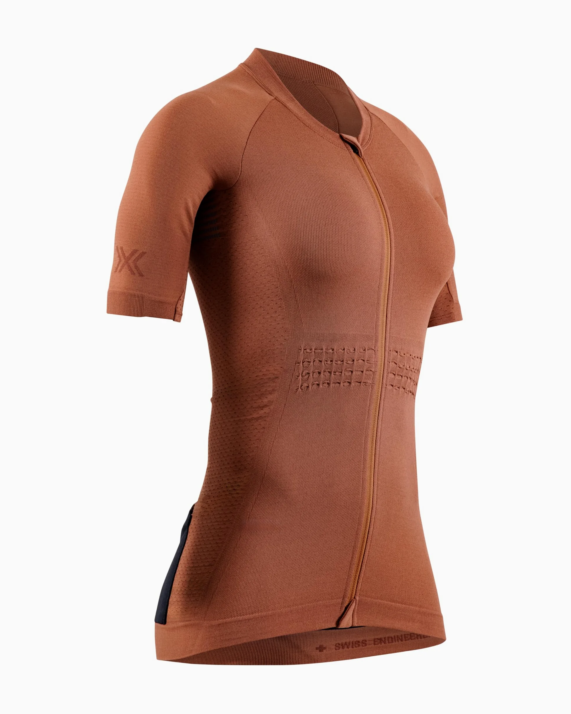 X-Bionic Xceed Ride Koszulka z krótkim rękawem dla kobiet - wysokowydajna koszulka kolarska z technologią HygroDiffuser i VectorSphere - oddychająca siateczka - Dusty Rose/Dark Dusty Rose, S