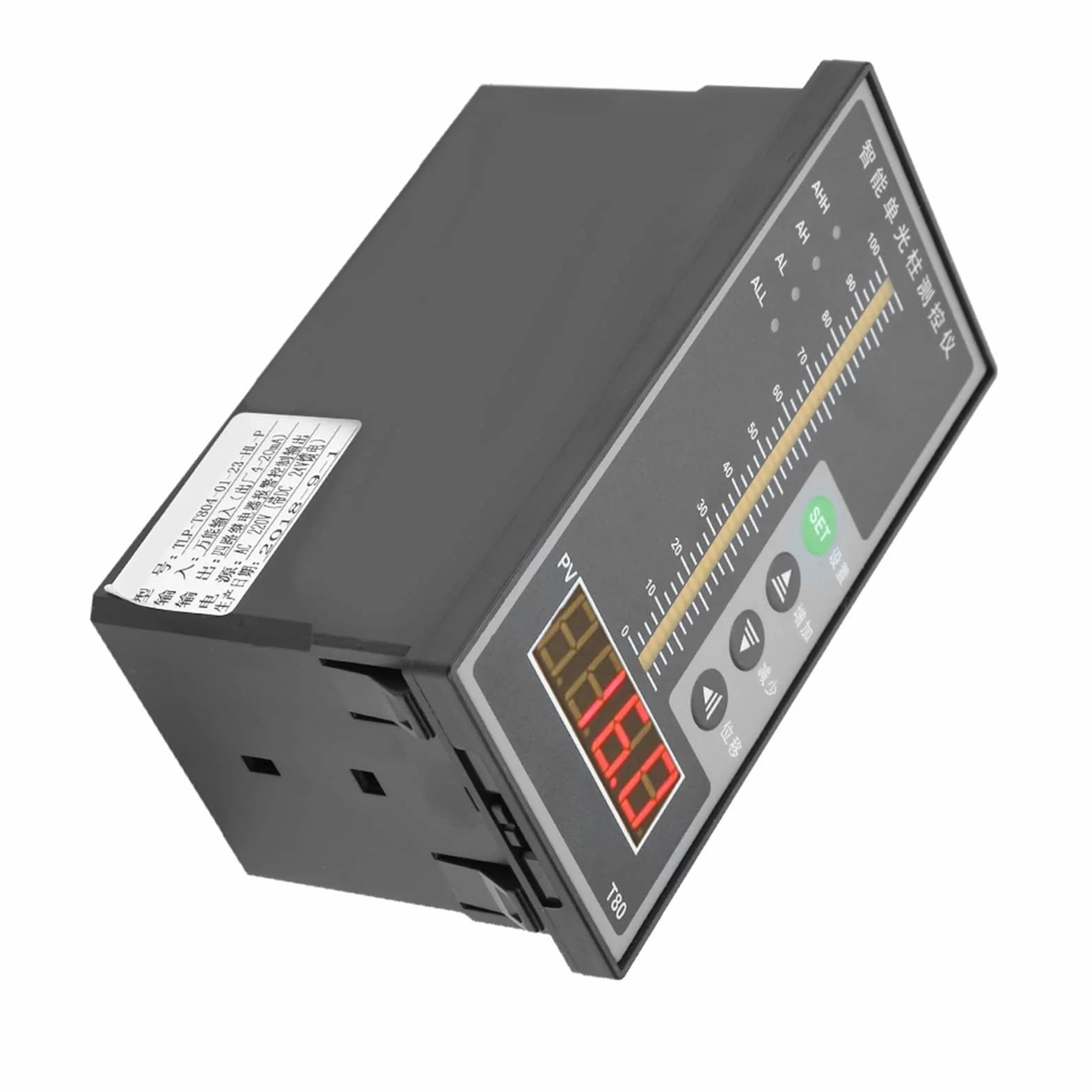 Inteligentny Regulator Ciśnienia AC220V, Wskaźnik Poziomu Cieczy T80, 4-20mA, Precyzyjny Czujnik Poziomu w Kolumnie Świetlnej
