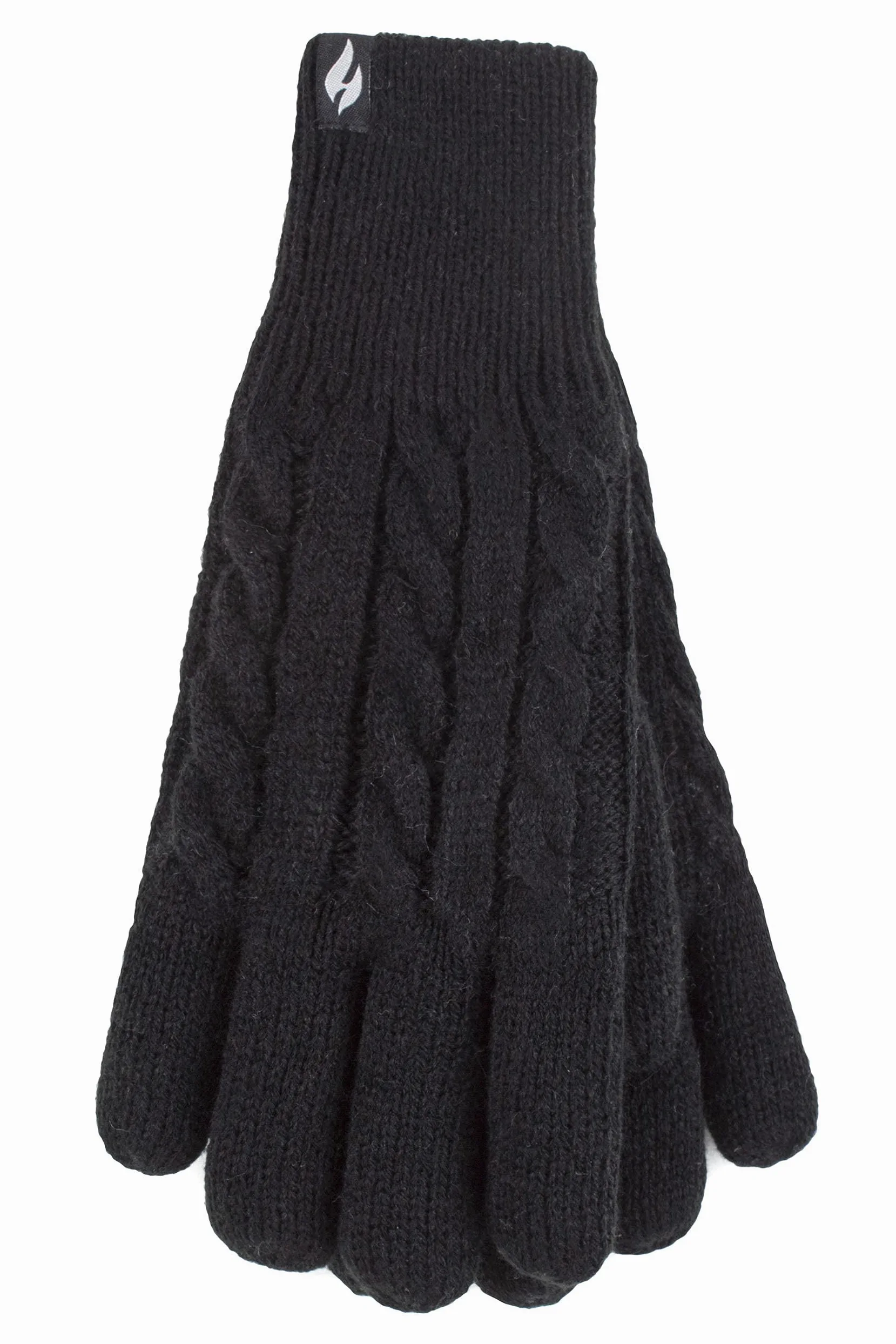 SOCKSHOP uchwyty termiczne damskie rękawiczki z wikliną wierzbową opakowanie 1 szt, Czarny, S-M