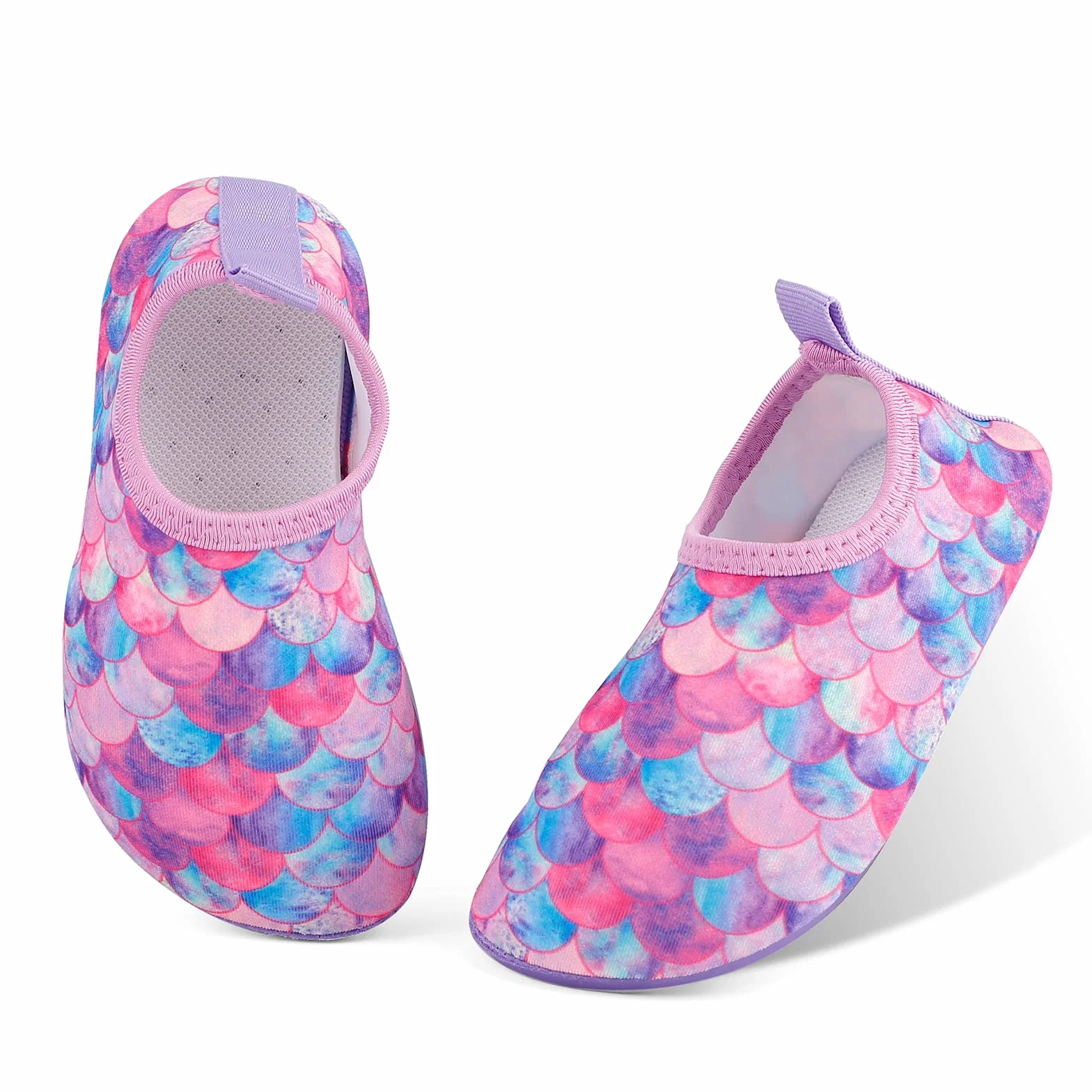 MASOCIO Buty wodne dla dzieci szybkoschnące antypoślizgowe letnie skarpetki plażowe basen pływanie, Łuski, 33/34 EU