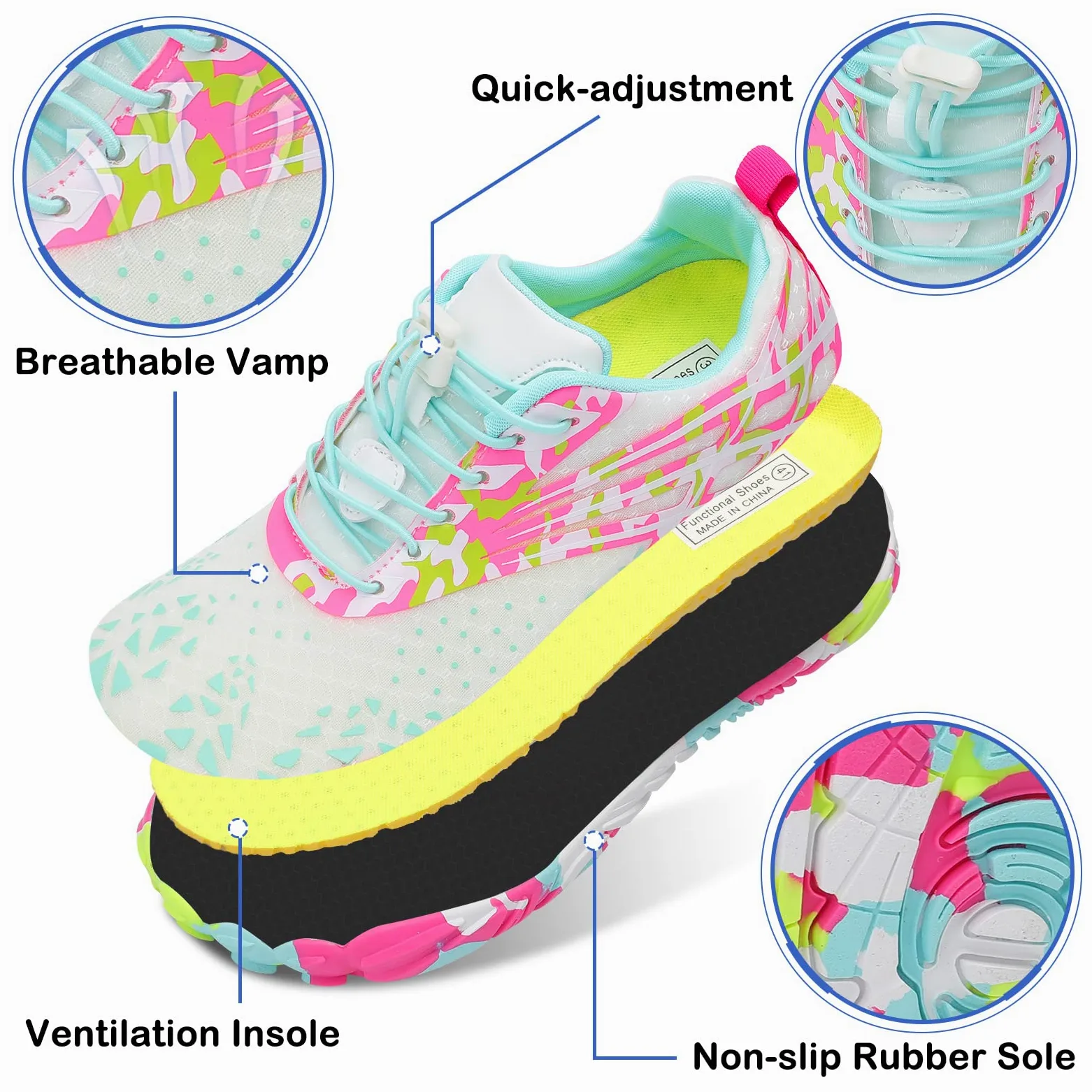 Scurtain Buty do wody, uniseks, męskie, damskie, sportowe, turystyczne, szybkoschnące, do wody, do pływania, na plażę, z drenażem
