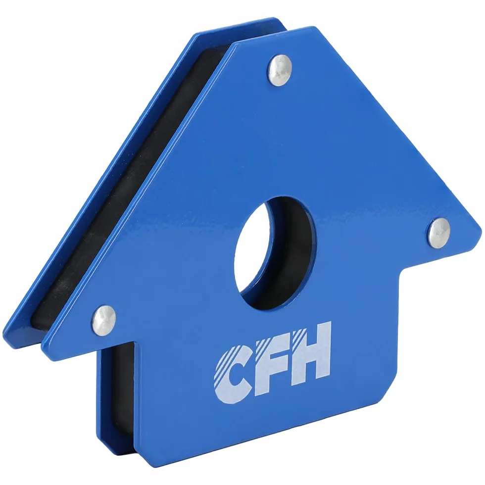 CFH Magnes kątowy WM 700 – uchwyt magnetyczny do ustawiania małych części metalowych, stały kąt 45°/90°/135°, siła przyczepności do 6,5 kg, akcesoria do prac spawalniczych, lutowniczych i montażowych