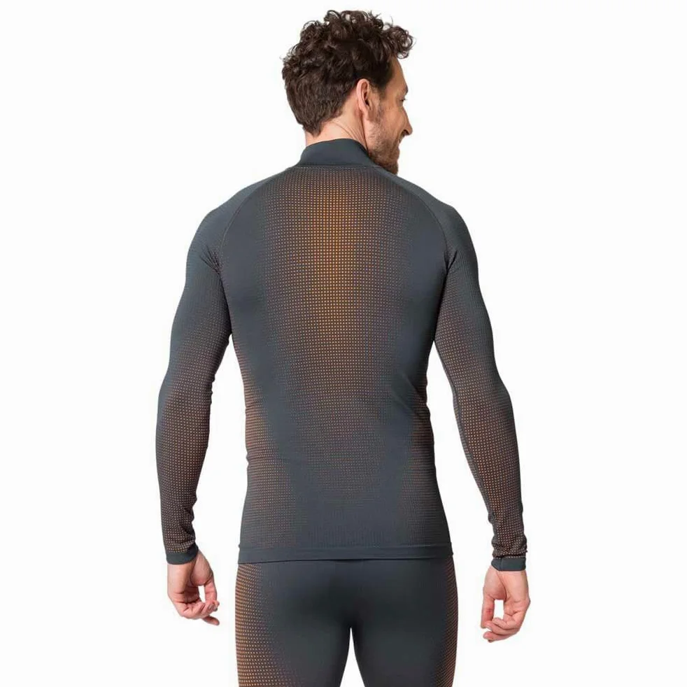Odlo Koszulka Mężczyźni Bl Top Turtle Neck L/S Half Zip Performa