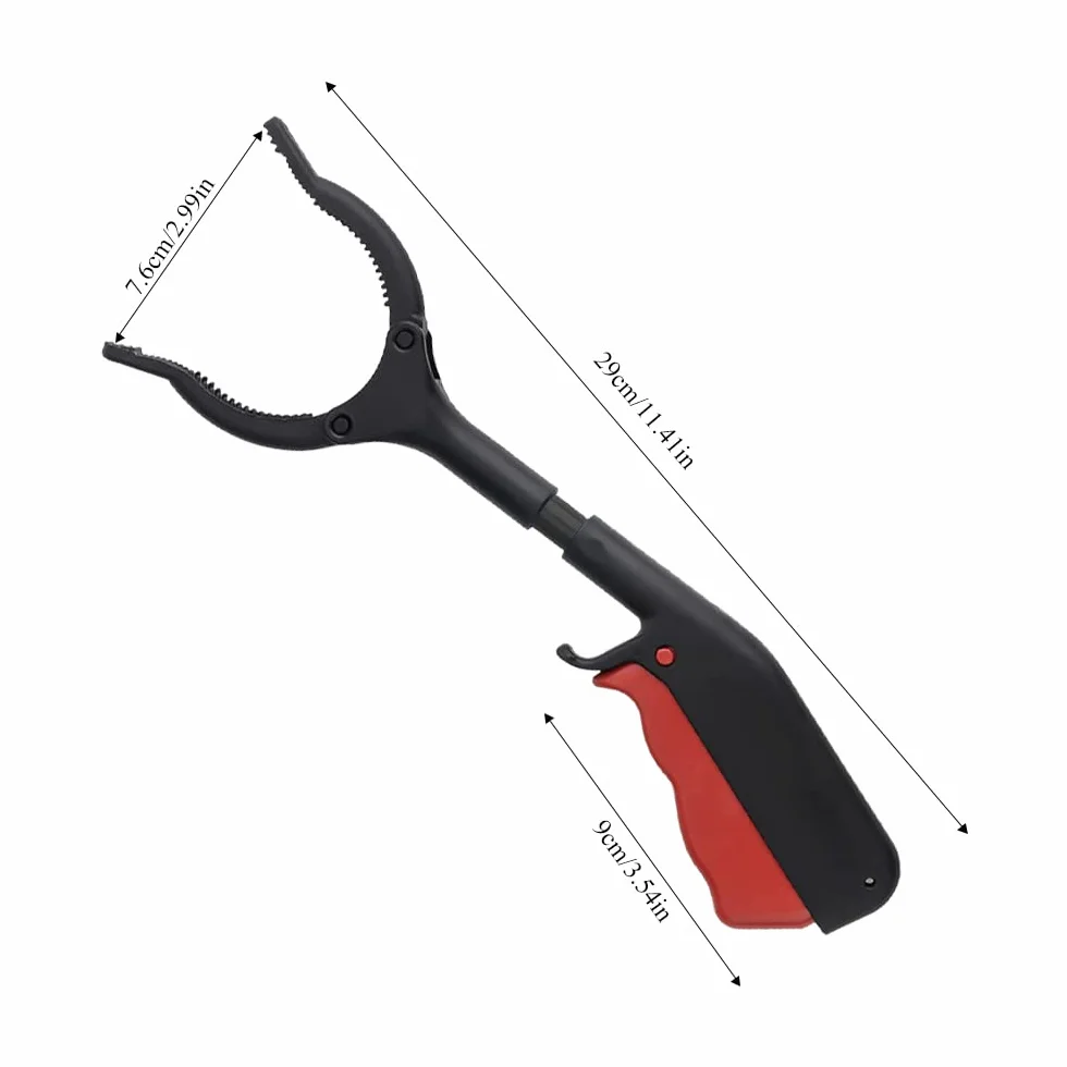 2 szt. 30 cm chwytak dla dzieci, dla seniorów, krótkie, wielofunkcyjne szczypce do zbierania śmieci, spinacze do śmieci, higieniczne klamerki do odpadów dla osób starszych, dzieci