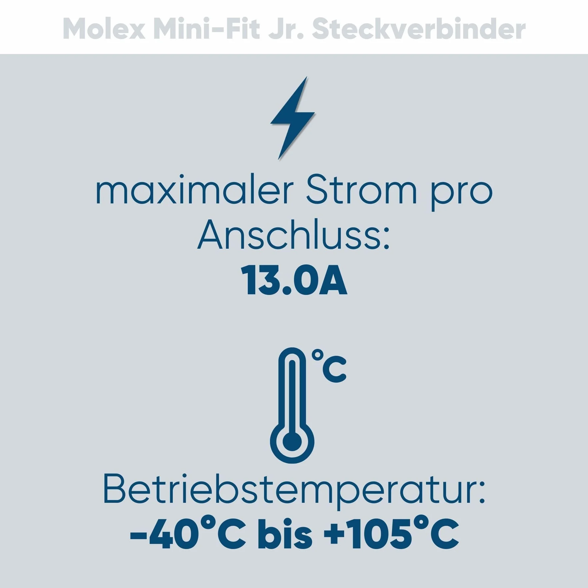 Kalitec Molex Mini-Fit Jr. Zestaw przyłączeniowy 2-pinowy do komponentów PC Kali-2402 I klasy przemysłowej od niemieckich sprzedawców detalicznych