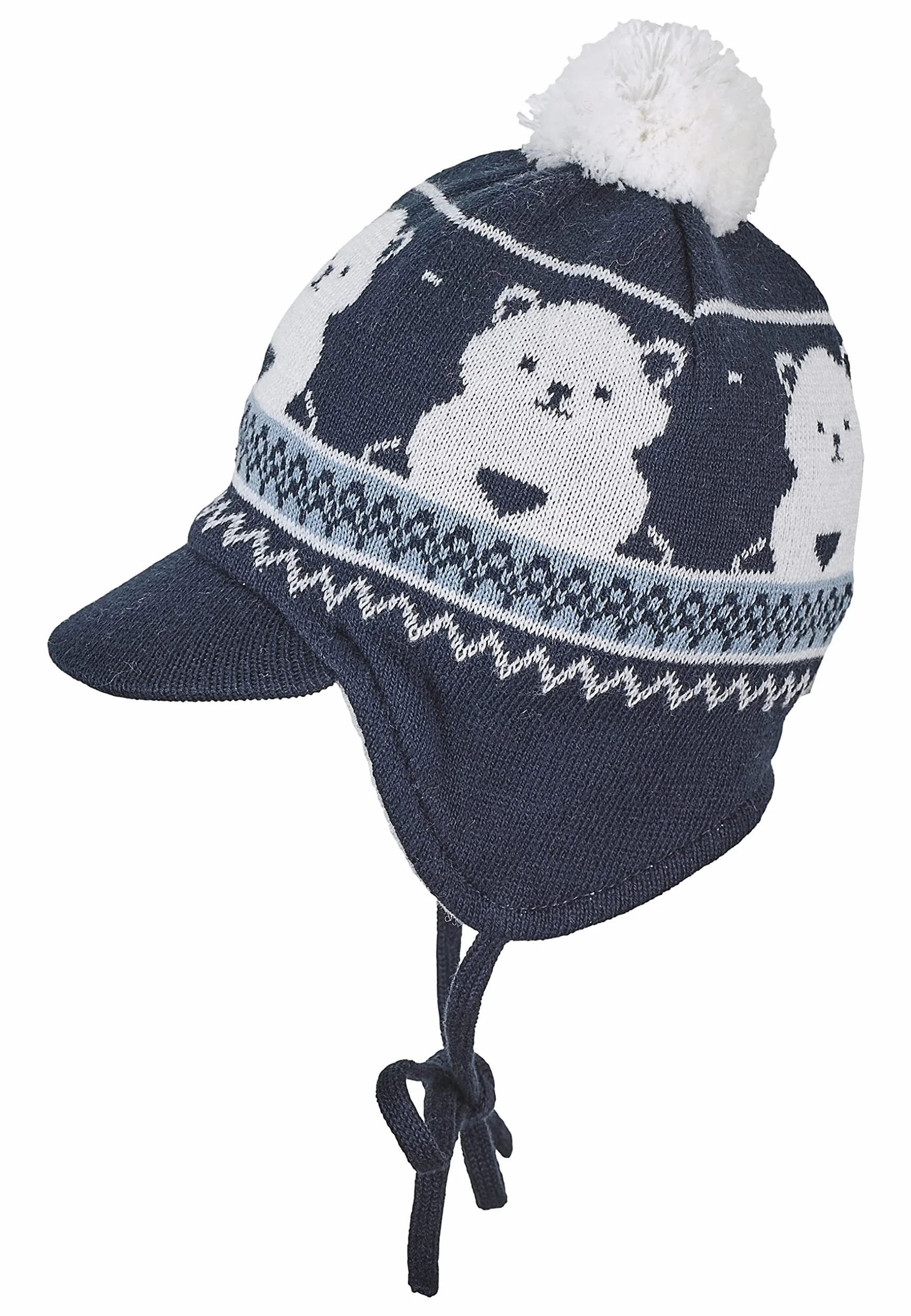 Sterntaler Bommelmütze Bär, Kapelusz Dzieci, Granatowy (marynarski), Marine