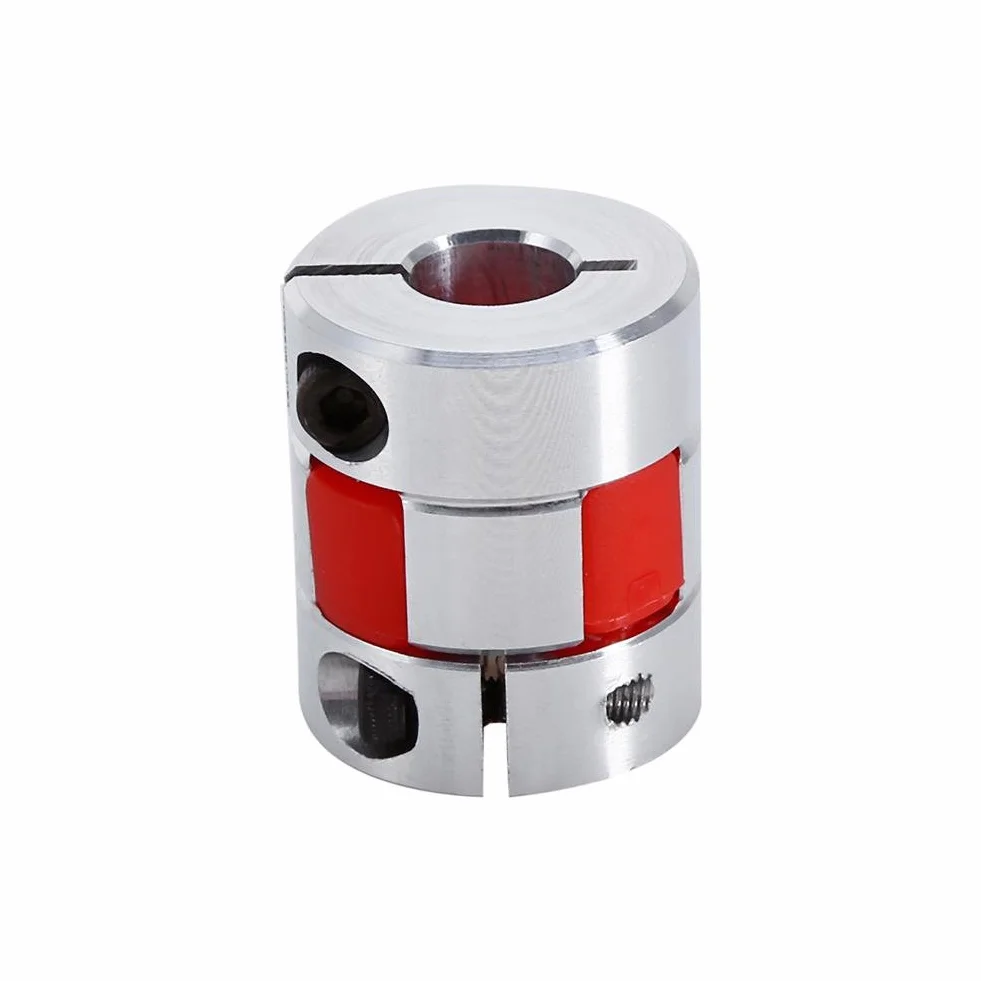 Łącznik sprzęgający 8 × 10 mm Elastyczne złącza do wałów Zacisk sprzęgłowy-śliwkowy aluminiowy wałek sprzęgający do silnika krokowego