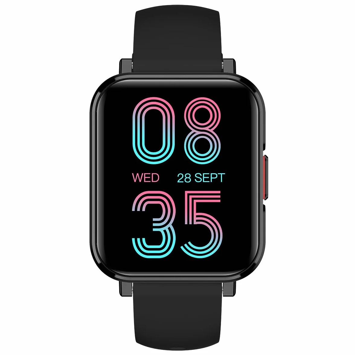 myPhone Watch LS wodoodporny, elegancki, sportowy, wytrzymały smartwatch, czarny, z dużą baterią do 10 dni, Czarny, 1.85, Pasek.