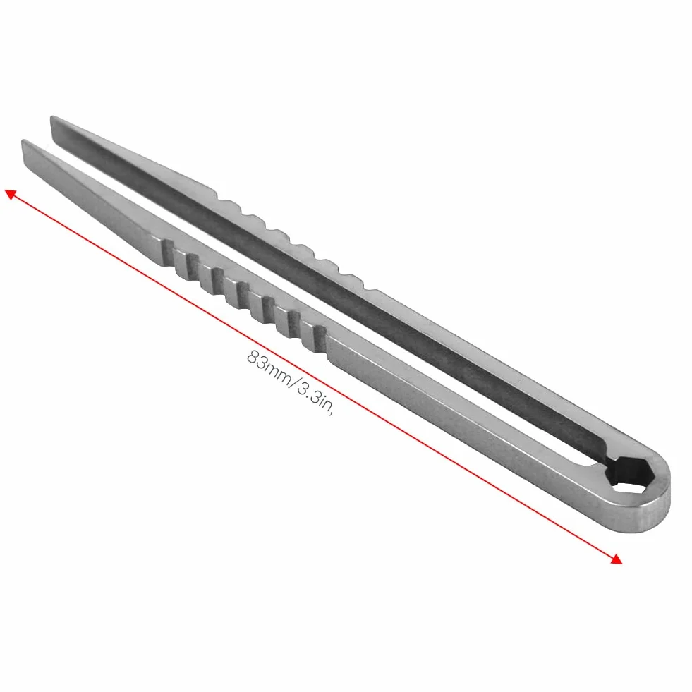 Pinceta EDC, Pinceta ze Stopu Tytanu, Mini Pinceta, Przenośna Pinceta ze Stopu Tytanu EDC Outdoor Camping Travel Mini Tool (Oryginalny kolor)