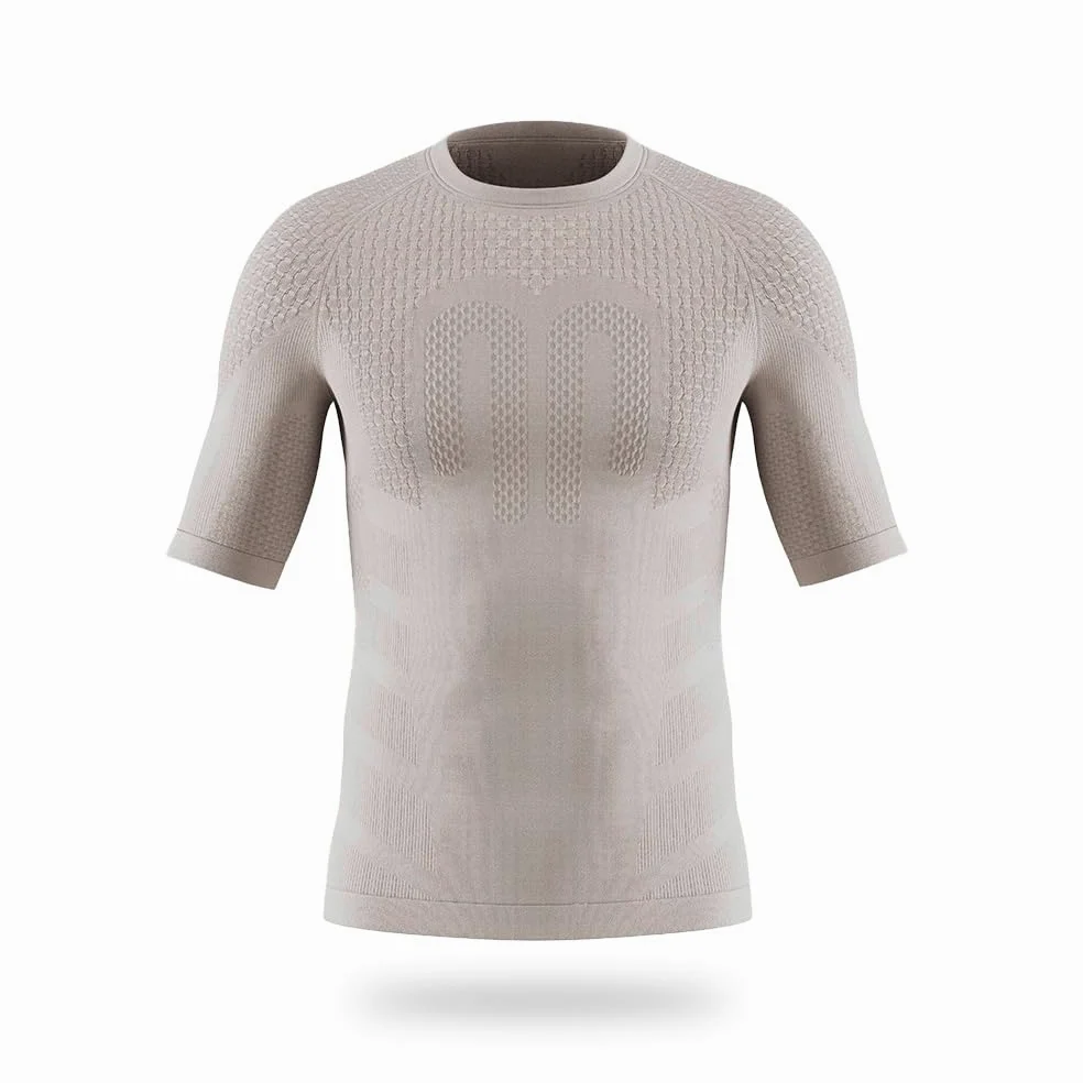 BAUERFEIND Koszulka kompresyjna "Sports Compression Shirt Short Sleeve", męska koszulka z krótkim rękawem, poprawia krążenie krwi w mięśniach tułowia i ramion, poliamid/elastan