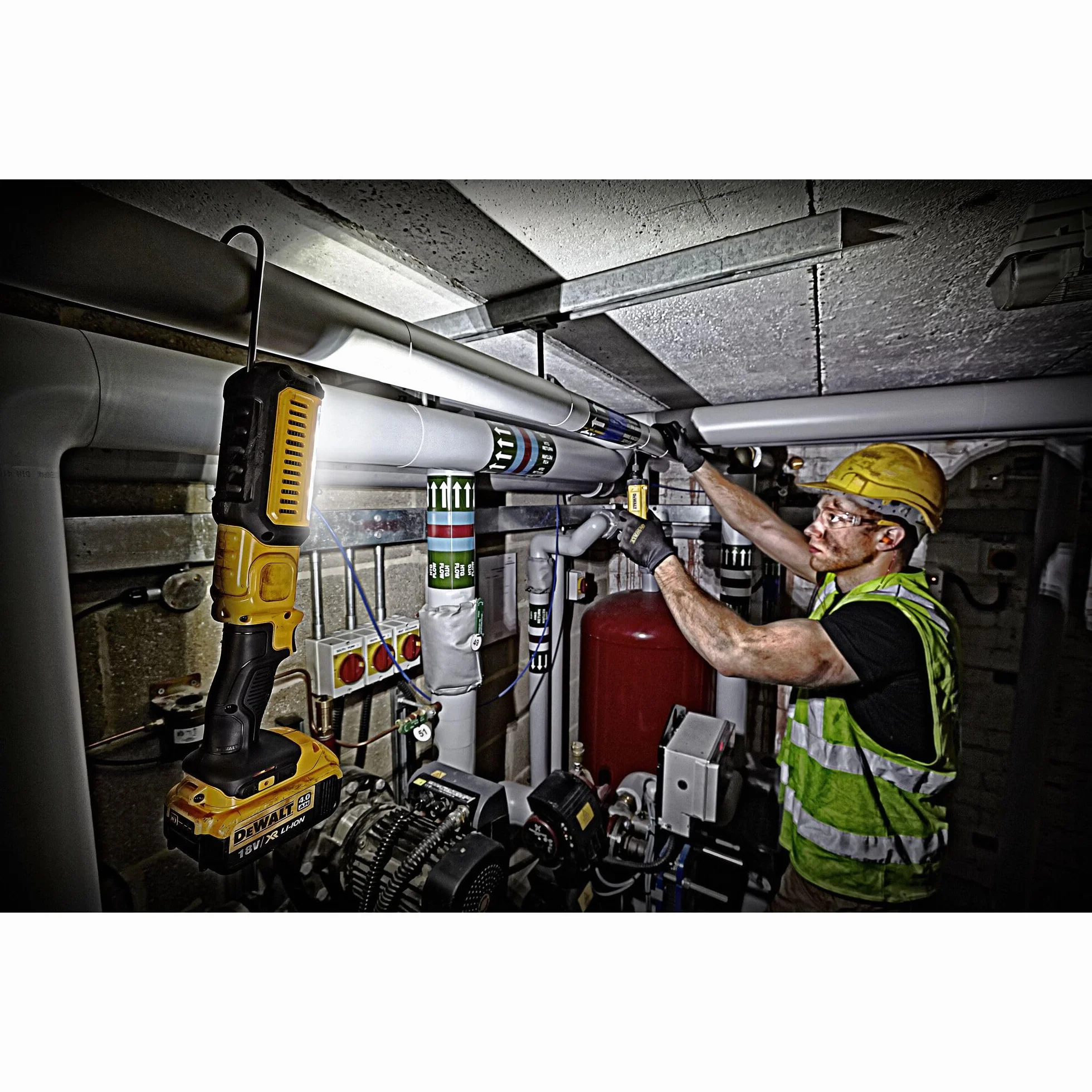 DeWalt DCL050 Max Cordless Area Light, 20-Volt Lithium Ion Battery, LIGHT ONLY - Quantity 4