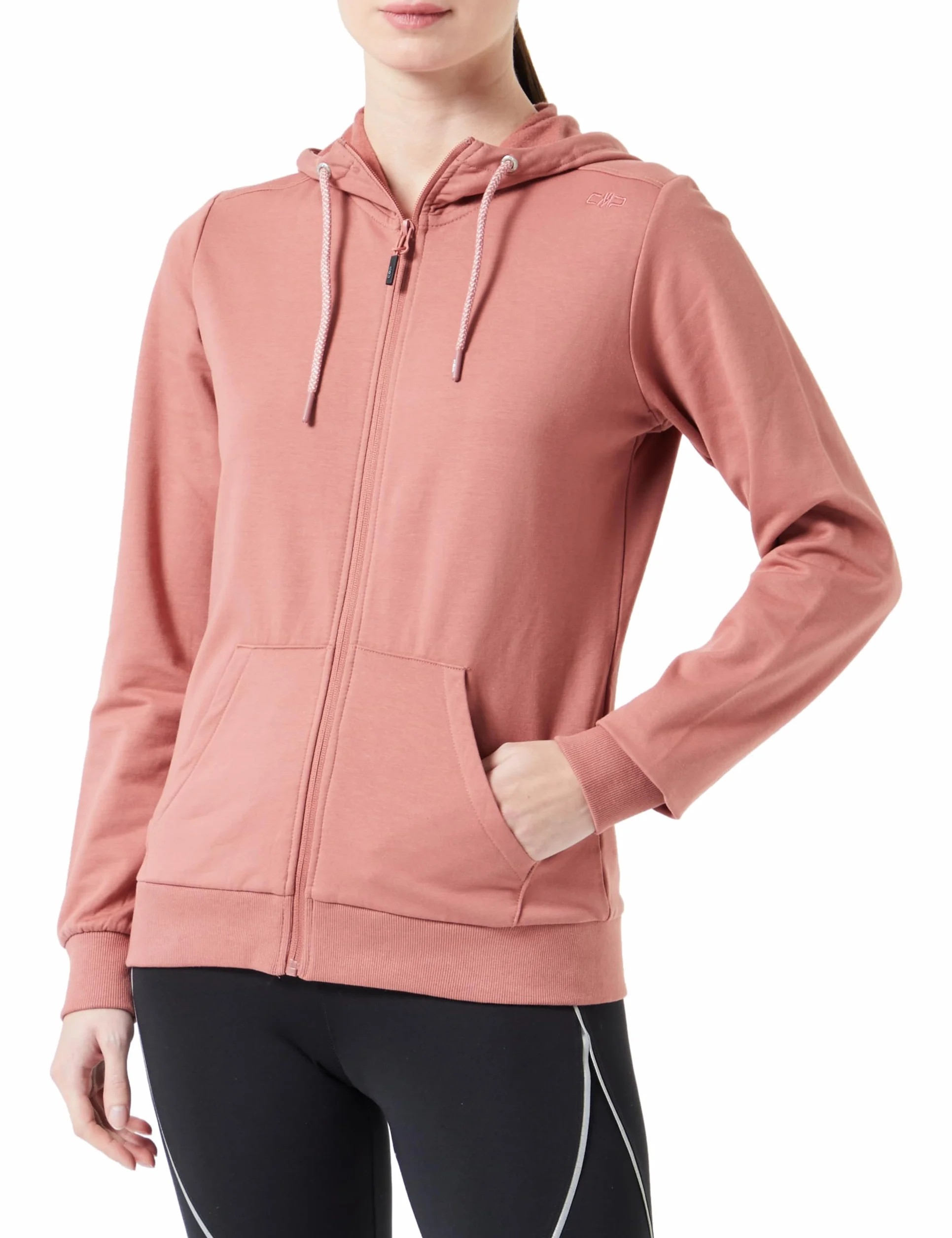 CMP Bawełniana bluza Kobiety Damska Bawełniana Bluza Z Kapturem Stałym - 31d4276