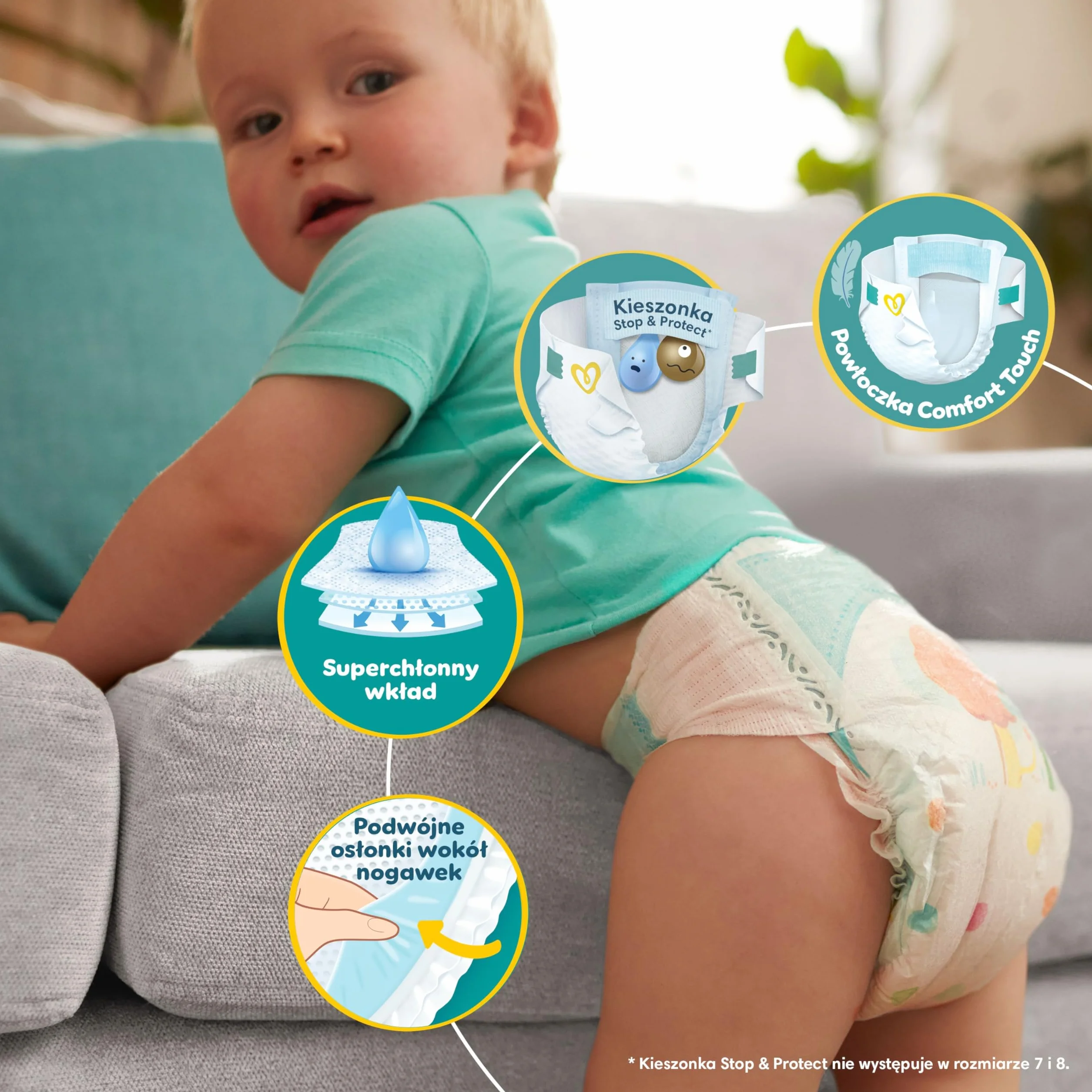 Pampers Active Baby, rozmiar 4, 180 pieluszek, 9kg-14kg