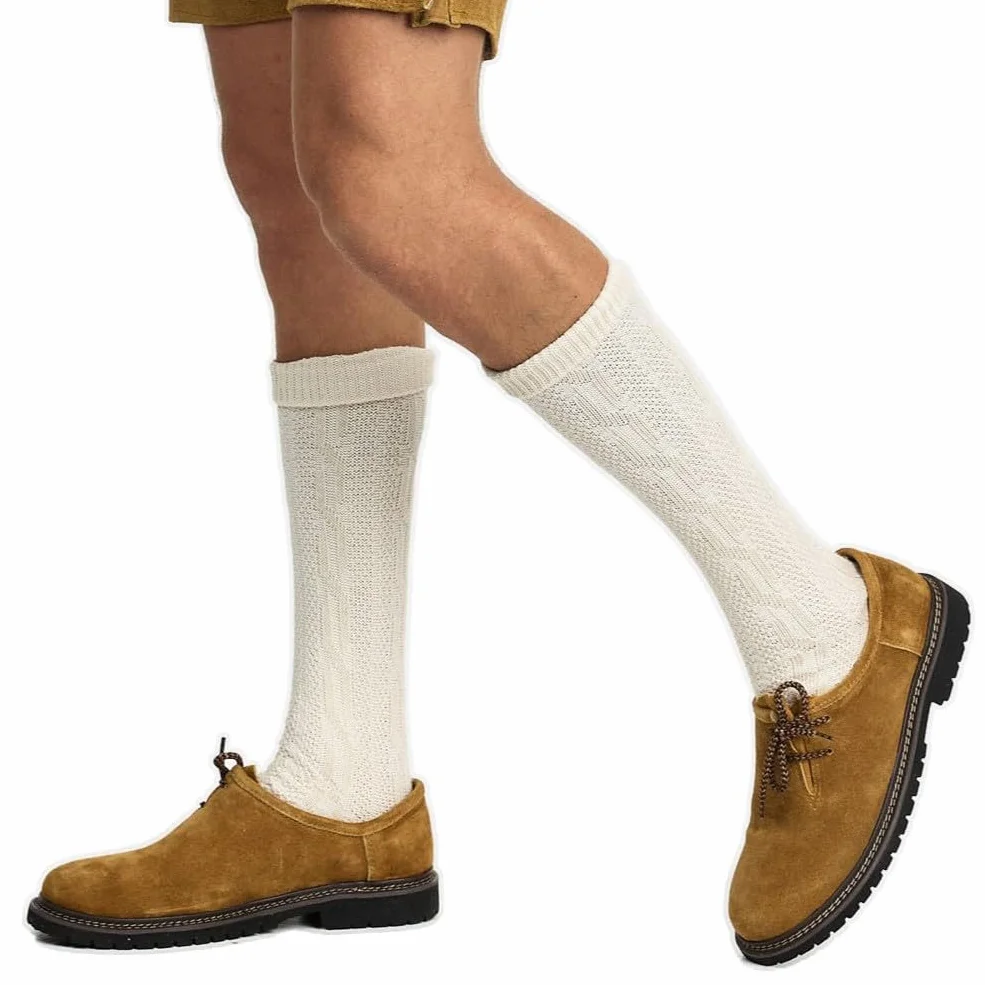 Steigenhöfer męskie buty owsiane, buty ludowe z prawdziwej skóry, na Oktoberfest, uroczystości i wydarzenia