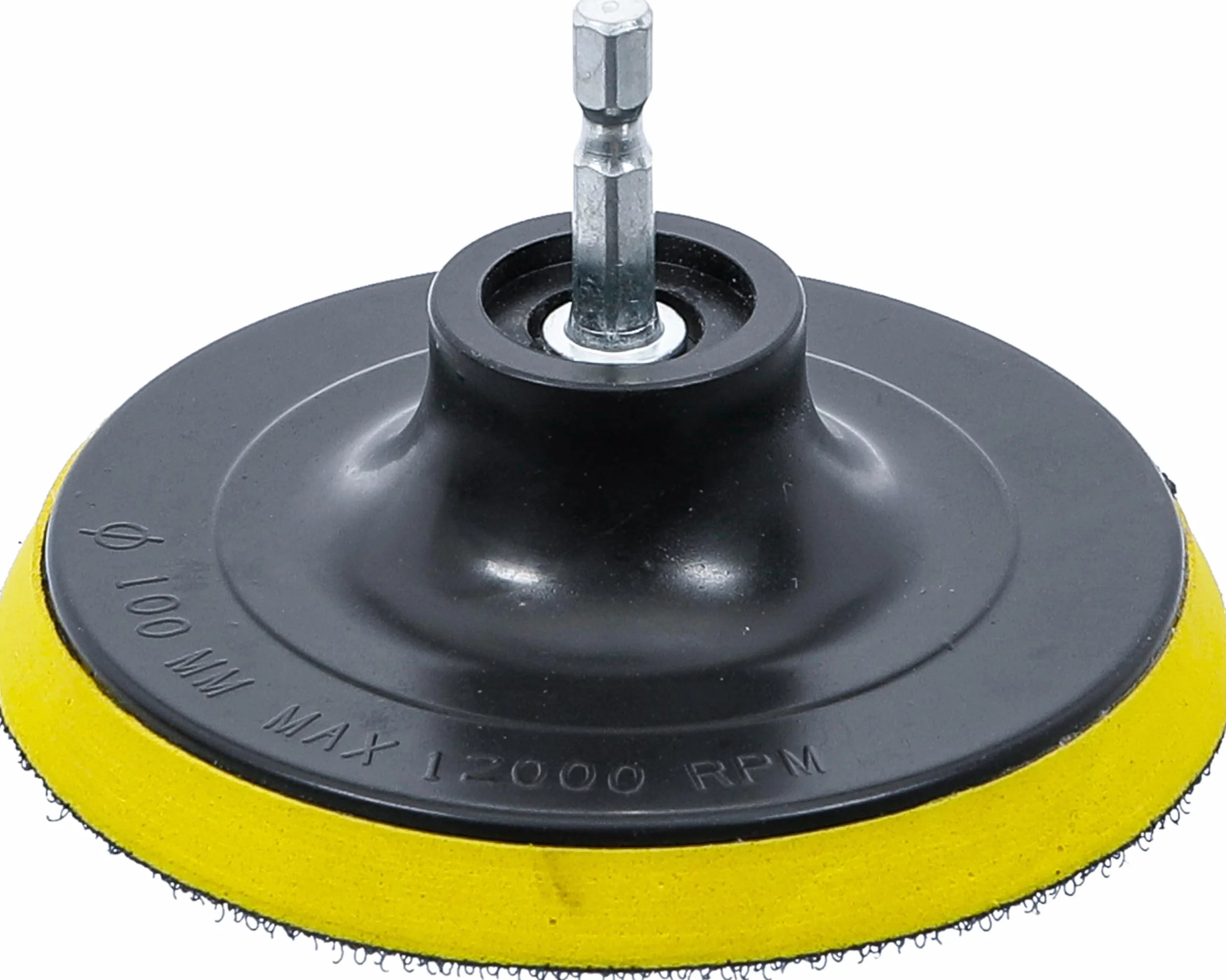 BGS 74370 | Płytka z rzepem | do BGS 74367 | chwyt sześciokątny 6,3 mm 1/4" | Ø 100 mm