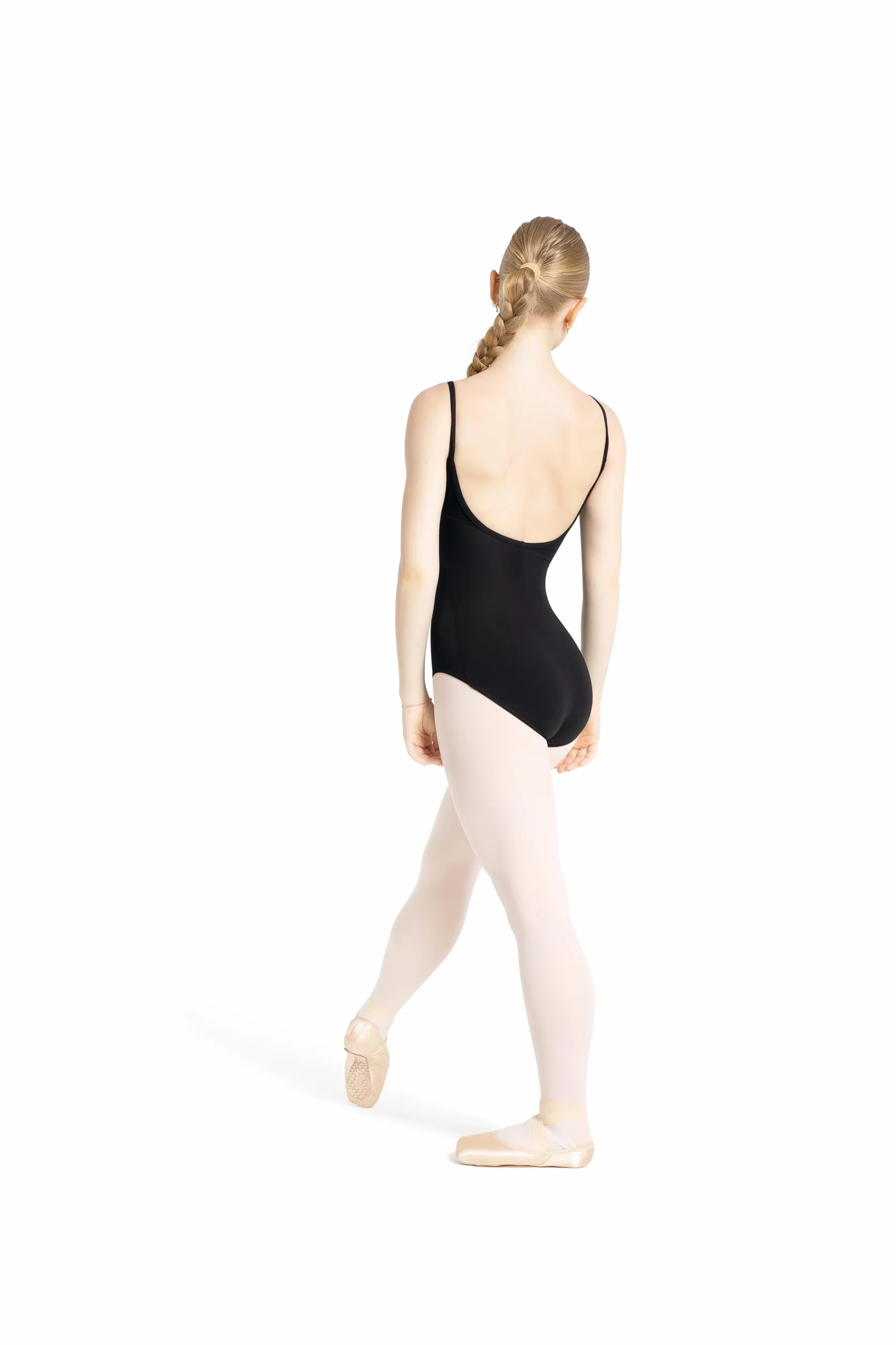 Capezio Damski trykot księżniczki, ze szwem, do tańca i gimnastyki, elegancki wygląd baleriny, damski trykot baletowy, może być używany do studia, prób i występów - czarny, rozmiar XS