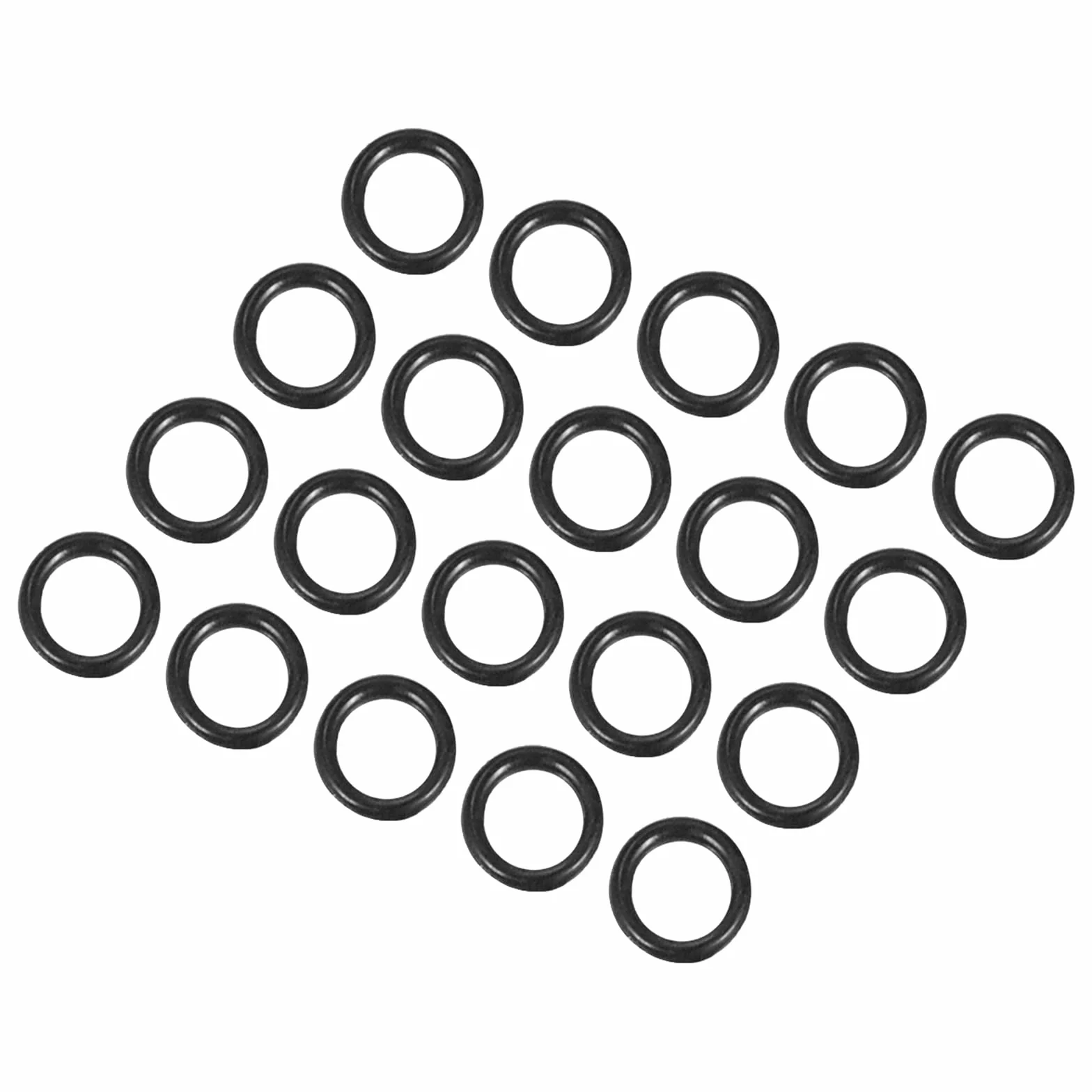 QUARKZMAN 6mm x 4mm x 1mm Nitryl Guma O-rings x 20 sztuk okrągła uszczelka uszczelka do kranu hydraulicznego naprawa uszczelnienie połączenia [czarny]