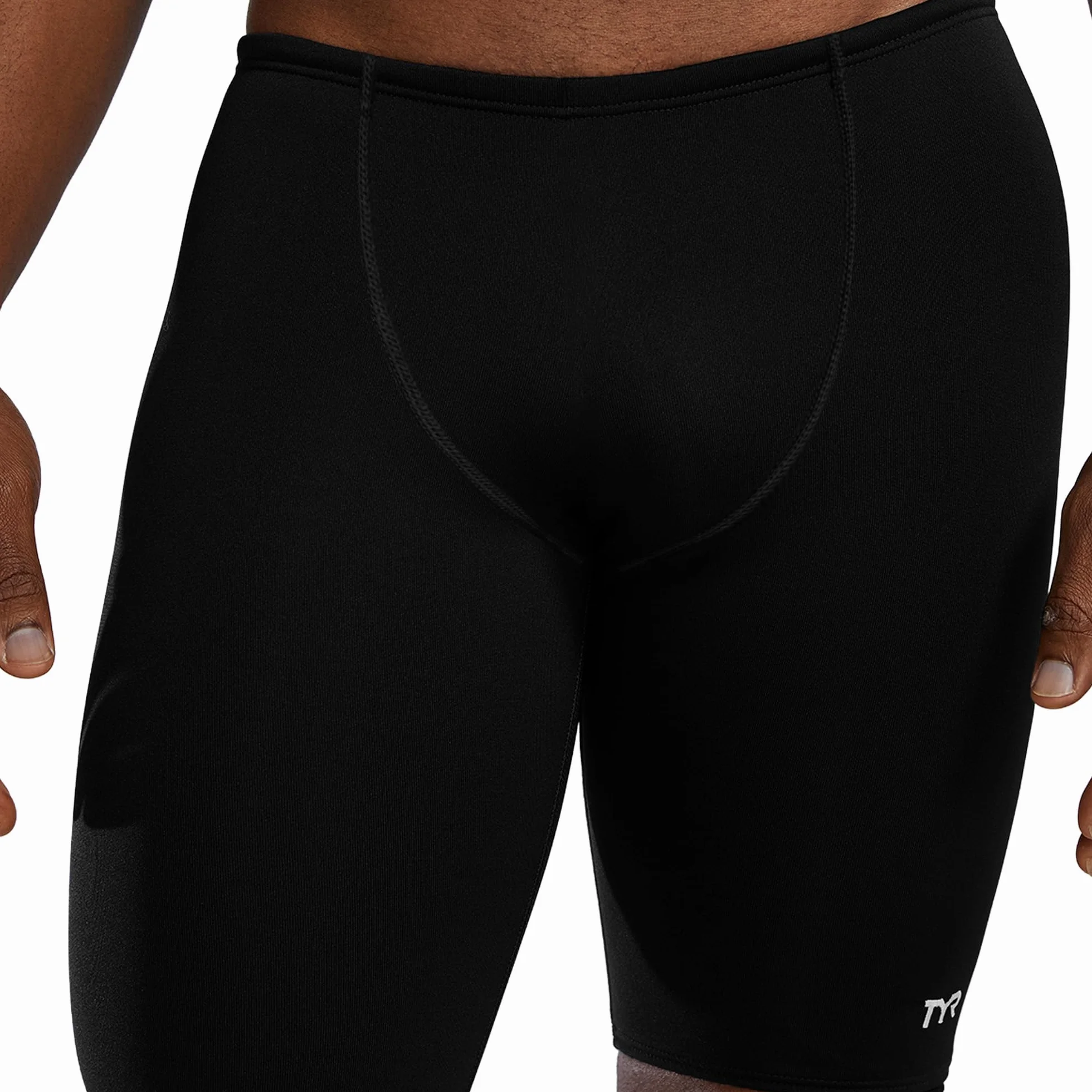 TYR Durafast Elite Athletic Jammer męski strój kąpielowy, Czarny, 42