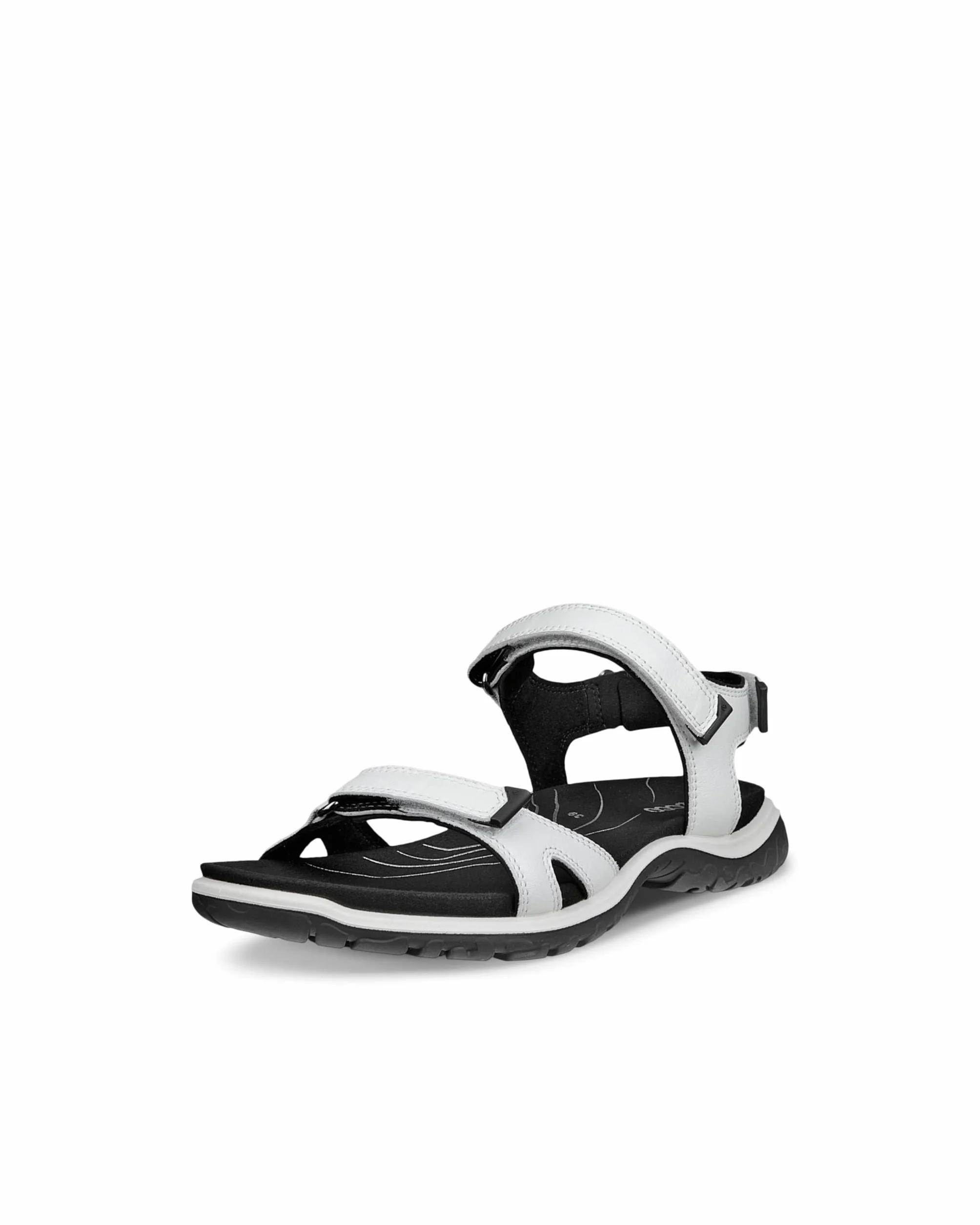 ECCO Damskie sandały Offroad ROAM z 3 paskami, białe, 4,5 UK