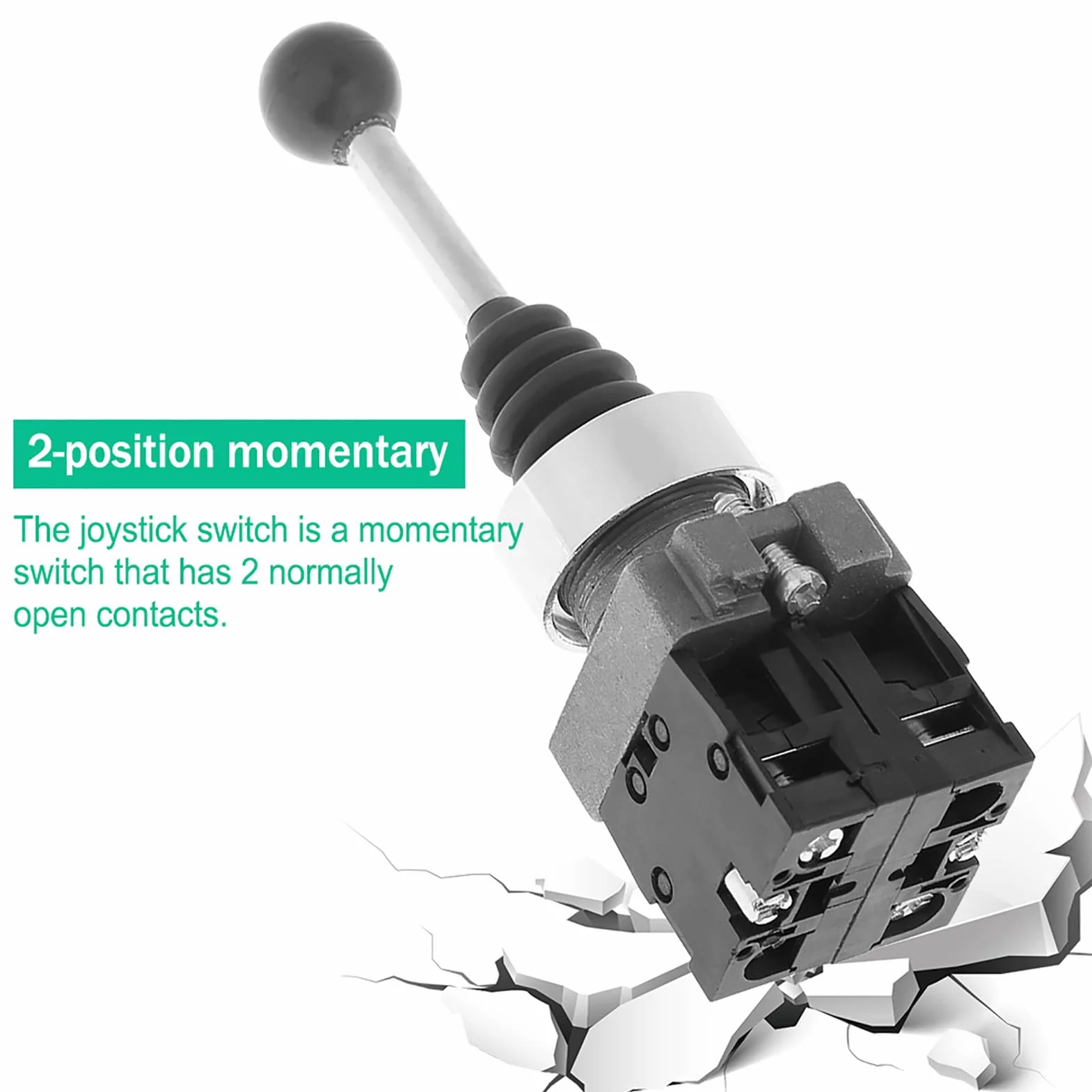 Joystick-Kurzzeitschalter, XD2PA22CR 2NO 2-Position 2NO Typ-Monolever-Joystickschalter mit verriegeltem Joystick für XD2PA12