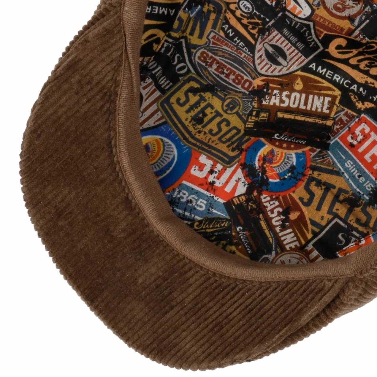 Stetson 8-panelowa czapka z daszkiem Carson Cord płaska czapka z daszkiem, wyprodukowana w UE, z daszkiem na jesień, zimę, jesień, zimę