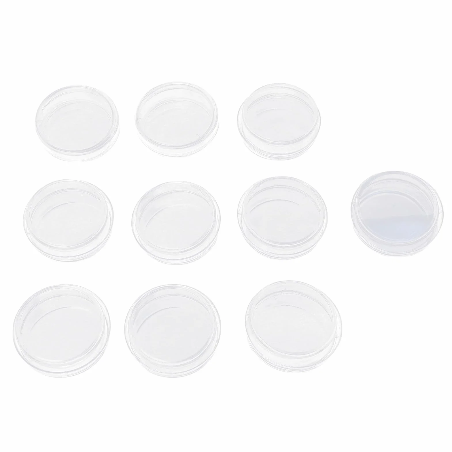 Plastikowe Szalki Petriego 35 Mm z - 10 szt. Przezroczystych Szalek do Hodowli Laboratoryjnych, Szkolne Projekty Naukowe, średnica 35 Mm, głębokość 10 - Eksperyment Sterylnych Płytek Petriego