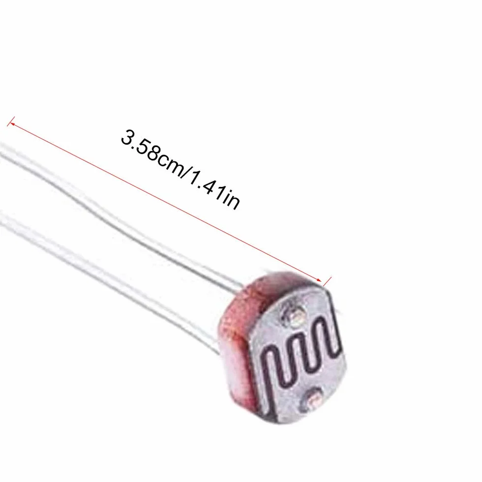 RUNCCI-YUN 20 szt. Mini Diody Czerwone Moduł Kropka Diody Moduł 5V 6mm + 20 szt. Fotorezystor Opornik Światła 5mm