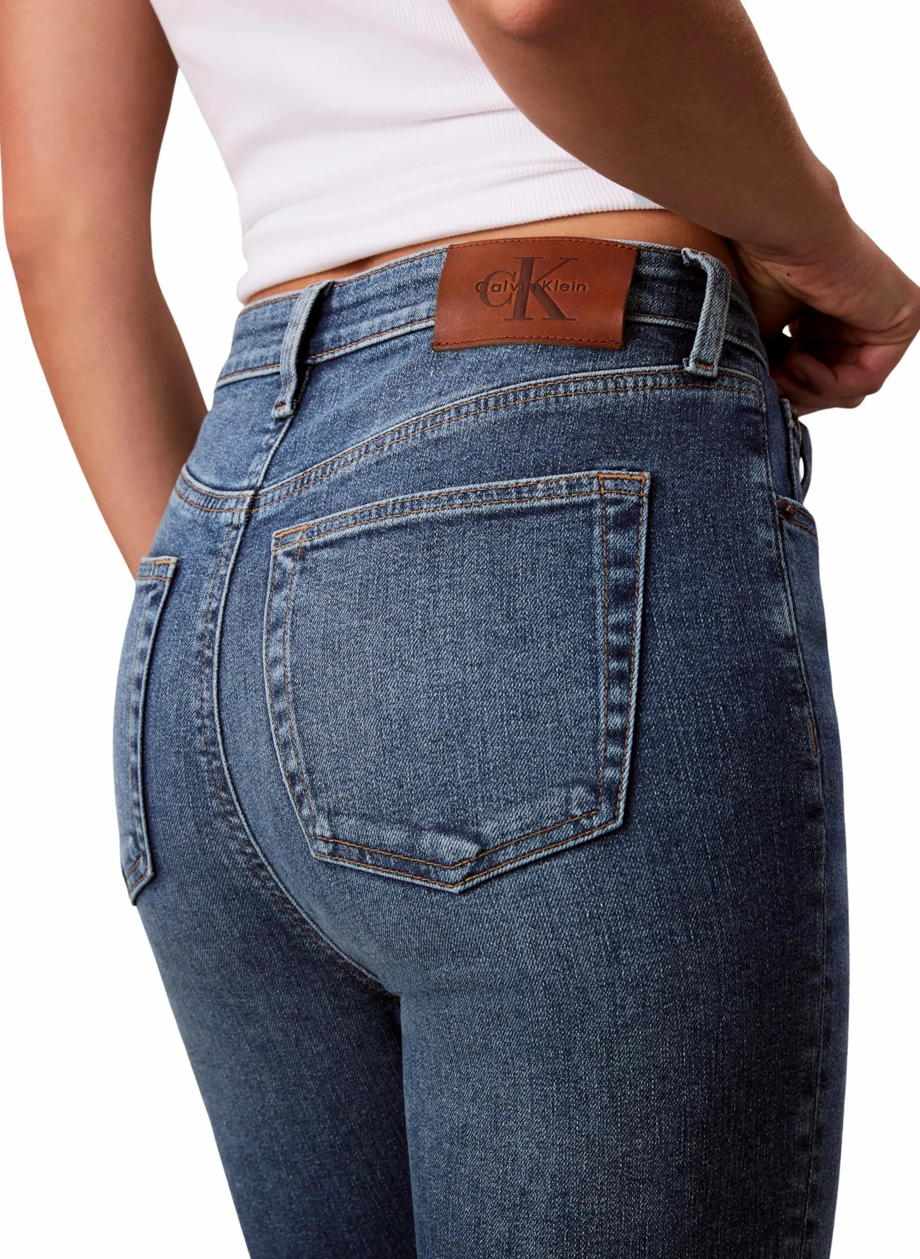 Calvin Klein High Rise Skinny Vintage Avenue - Dżins Kobiety