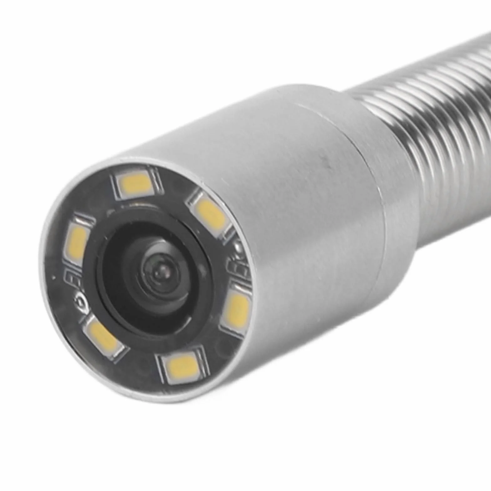 Haofy Głowica Kamery Kanalizacyjnej, Sonda Inspekcyjna HD ze Stali Nierdzewnej o średnicy 17 Mm z 6 Diodami LED Kąt Widzenia 140 Stopni Stopień Wodoodporności IP68 do Konserwacji Rur Spustowych