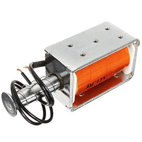 EsportsMJJ DC 12V 35mm długi skok Push Pull Solenoid Mały elektromagnetyczny magnes elektryczny
