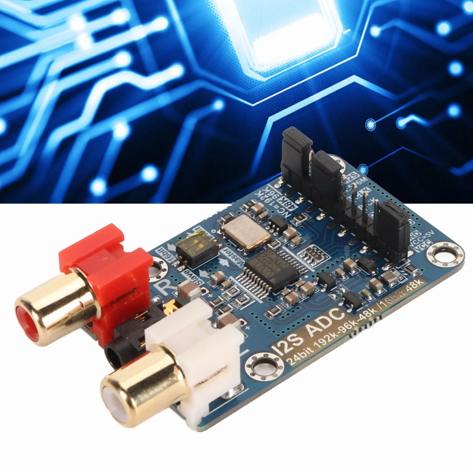 I2S ADC Audio Moduł Karty Przechwytującej I2S Master Slave Mode Development Board Bezstratny Cyfrowy Dekoder Audio I2S ADC