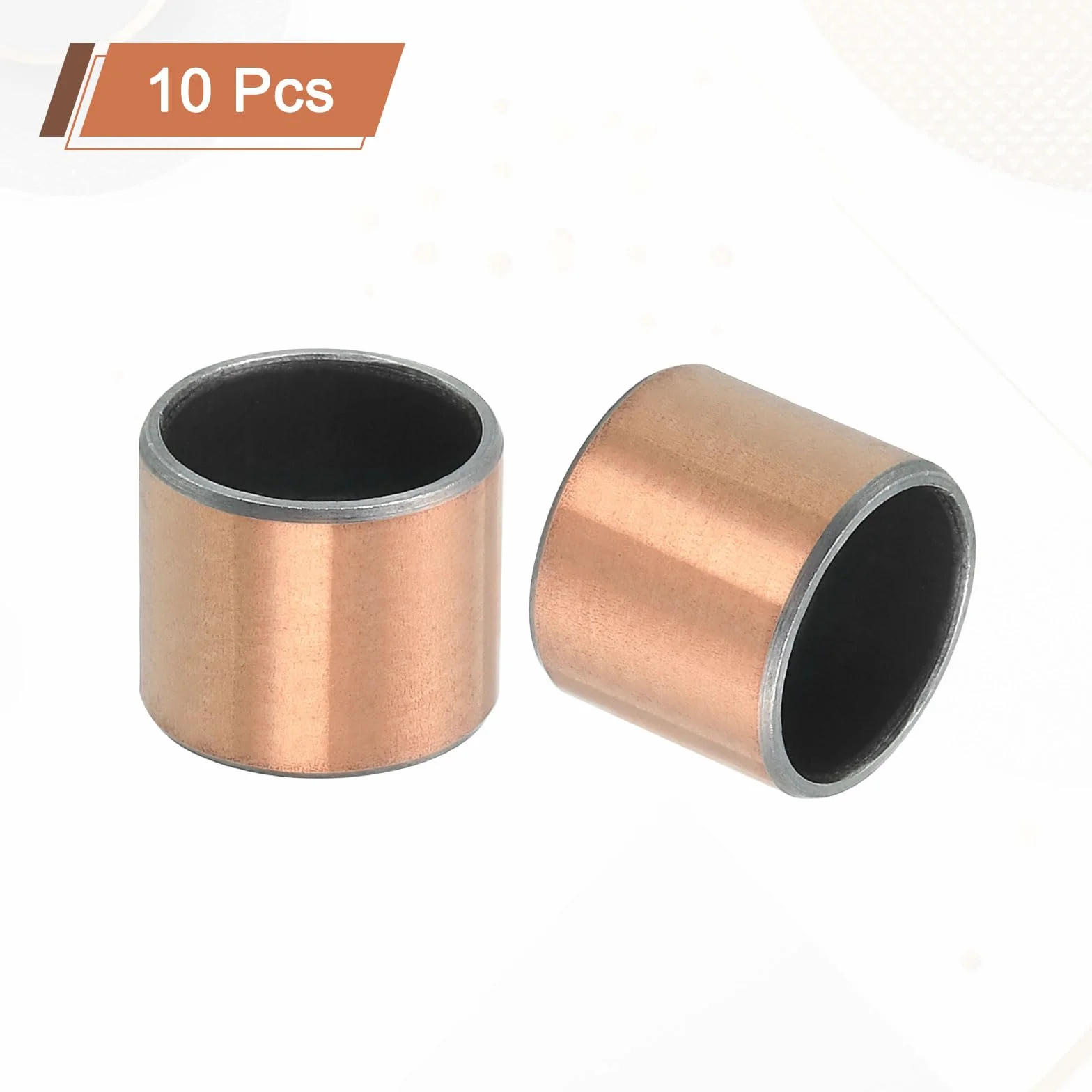QUARKZMAN 10 sztuk łożysk ślizgowych 1/2" otwór x średnica zewnętrzna 19/32" x długość 1/2" Długość Plain Bearings Wrapped Oilless Bushings samosmarujące tuleje do części ślizgowych maszyn