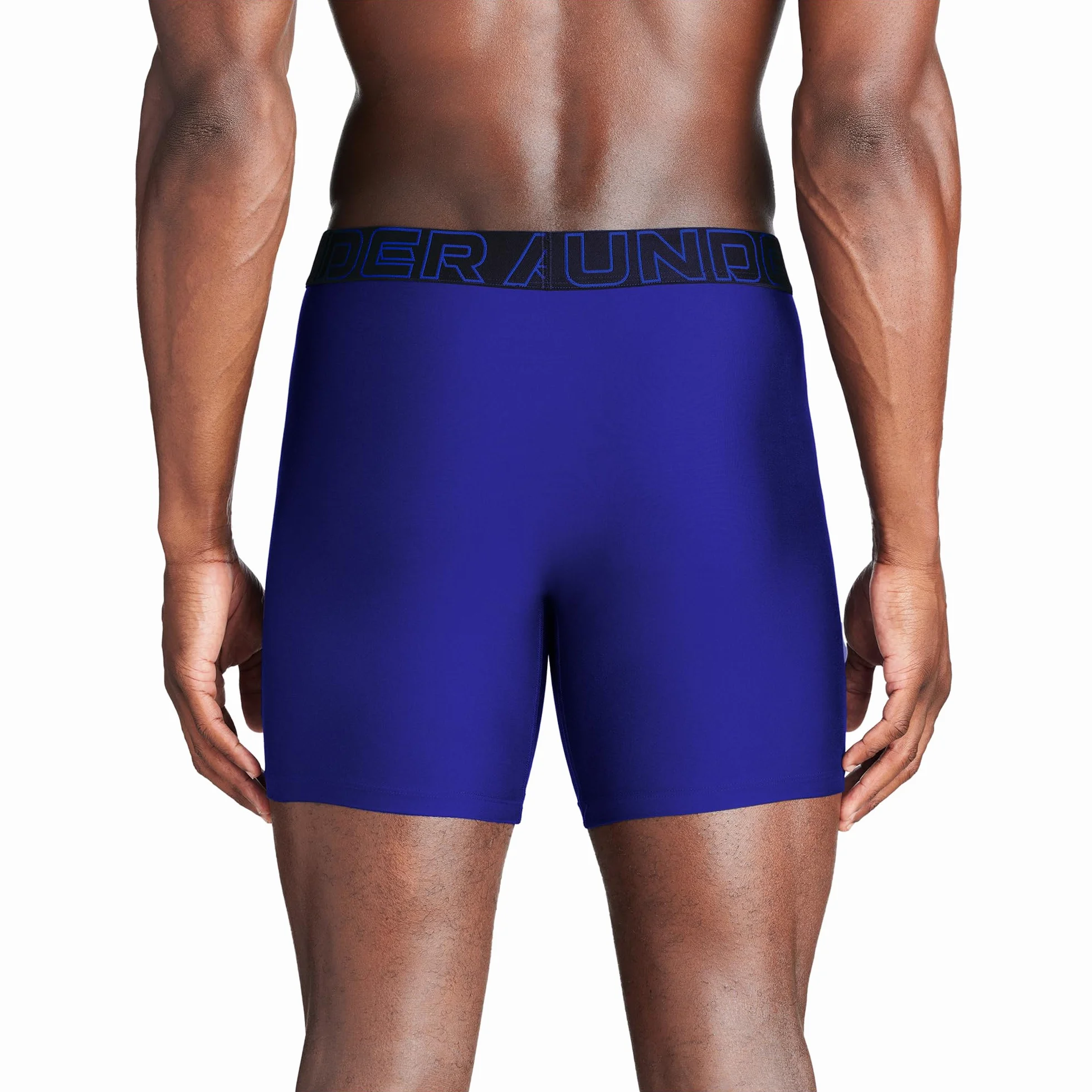 Under Armour Męskie bokserki Performance Tech 15,24 cm, 3-pak solidnych bokserek, Royal/Steal Heather/Midnight Navy, 2XL, Royal/Steal Heather/Midnight Navy, XXL