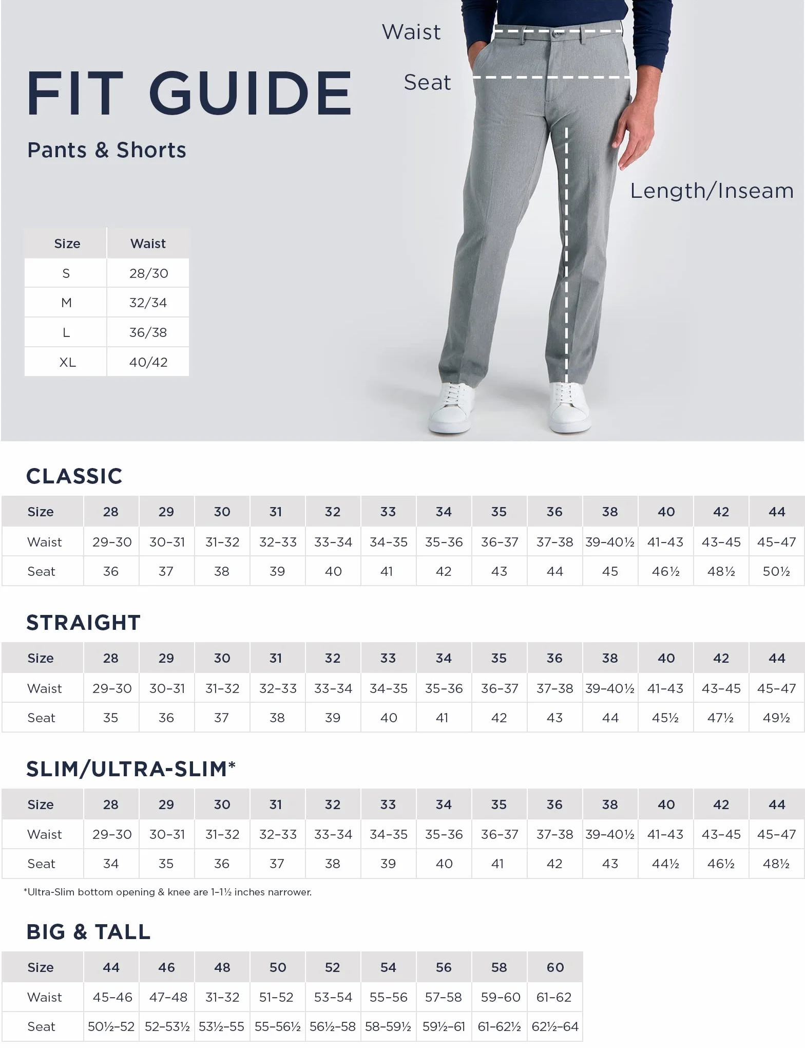 Haggar Męskie spodnie E-CLO Repreve Stria Flat Front Dress Pant