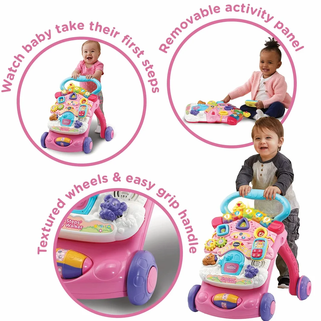 VTech 505653 chodzik dla niemowląt, różowy